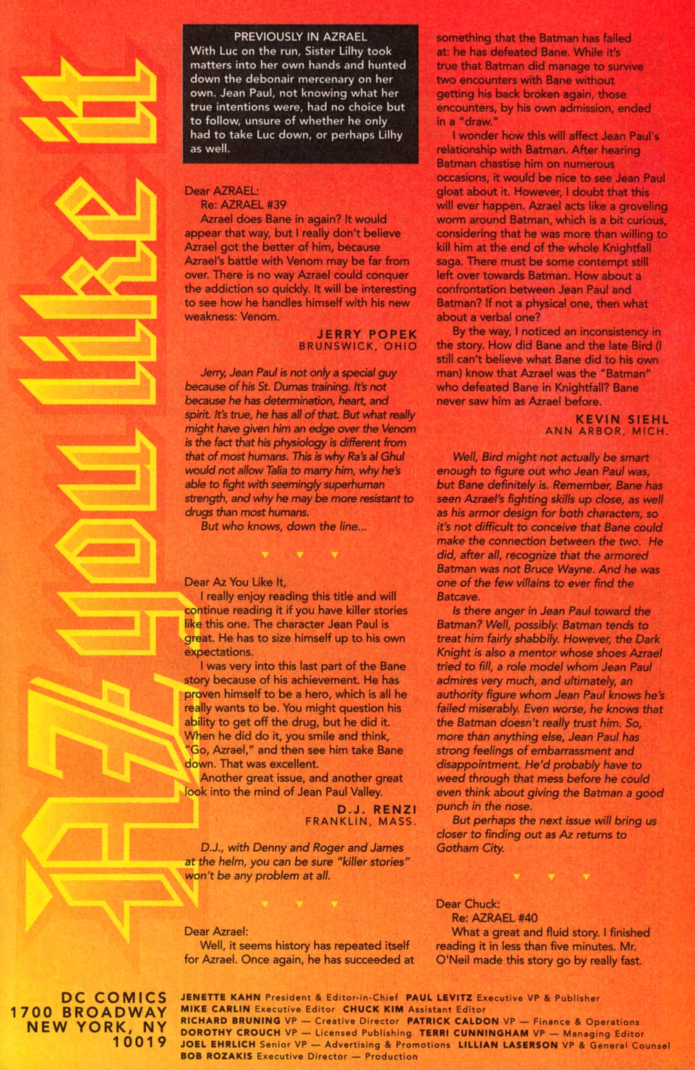 Read online Azrael (1995) comic -  Issue #45 - 24