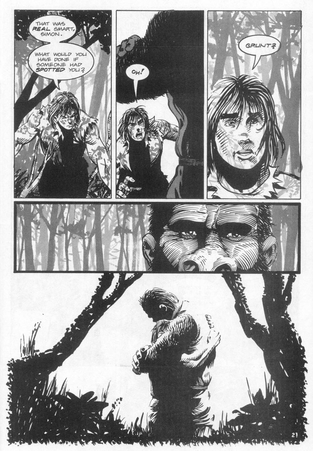Read online Planet of the Apes (1990) comic -  Issue #12 - 23