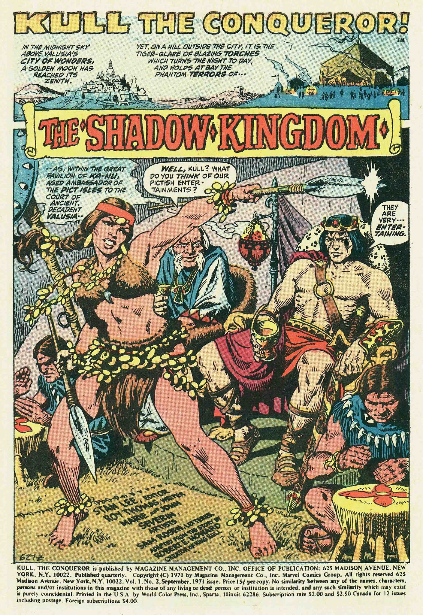 Read online Kull, the Conqueror (1971) comic -  Issue #2 - 2