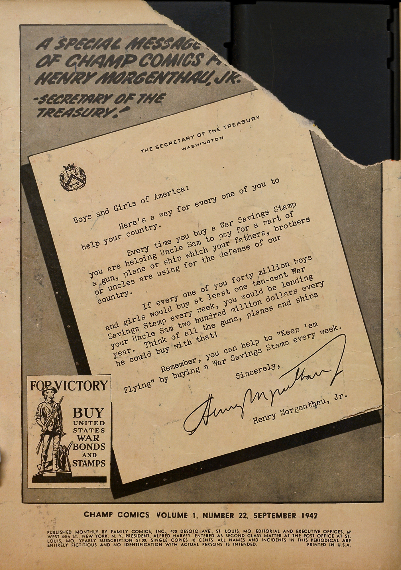 Read online Champ Comics comic -  Issue #22 - 3