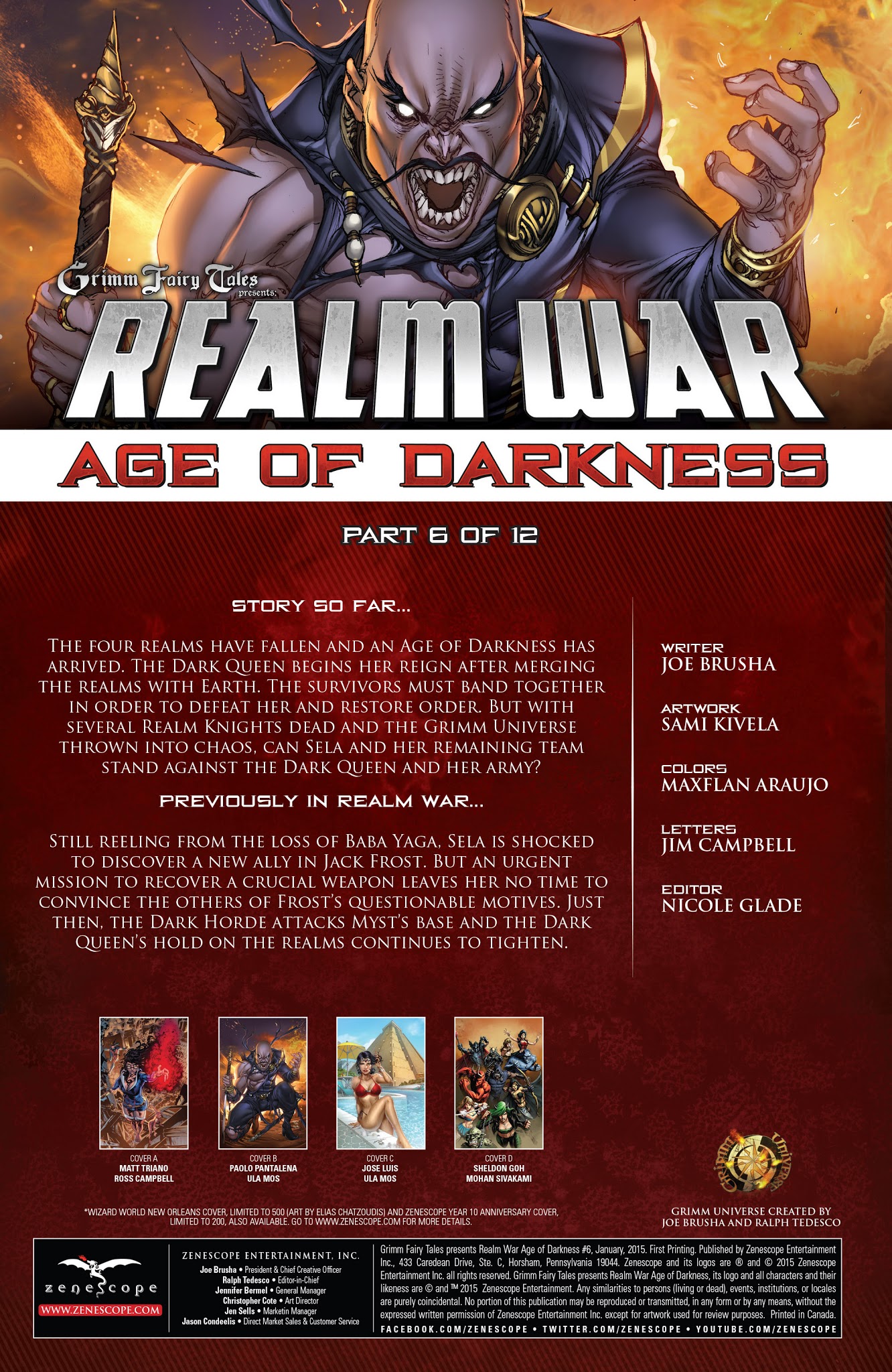 Read online Grimm Fairy Tales presents Realm War Age of Darkness comic -  Issue #6 - 2
