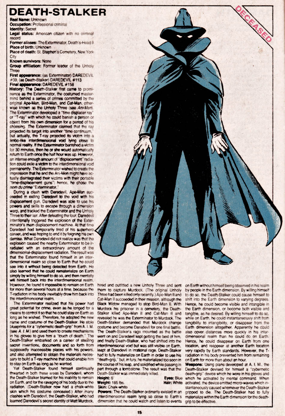 Read online The Official Handbook of the Marvel Universe comic -  Issue #13 - 16