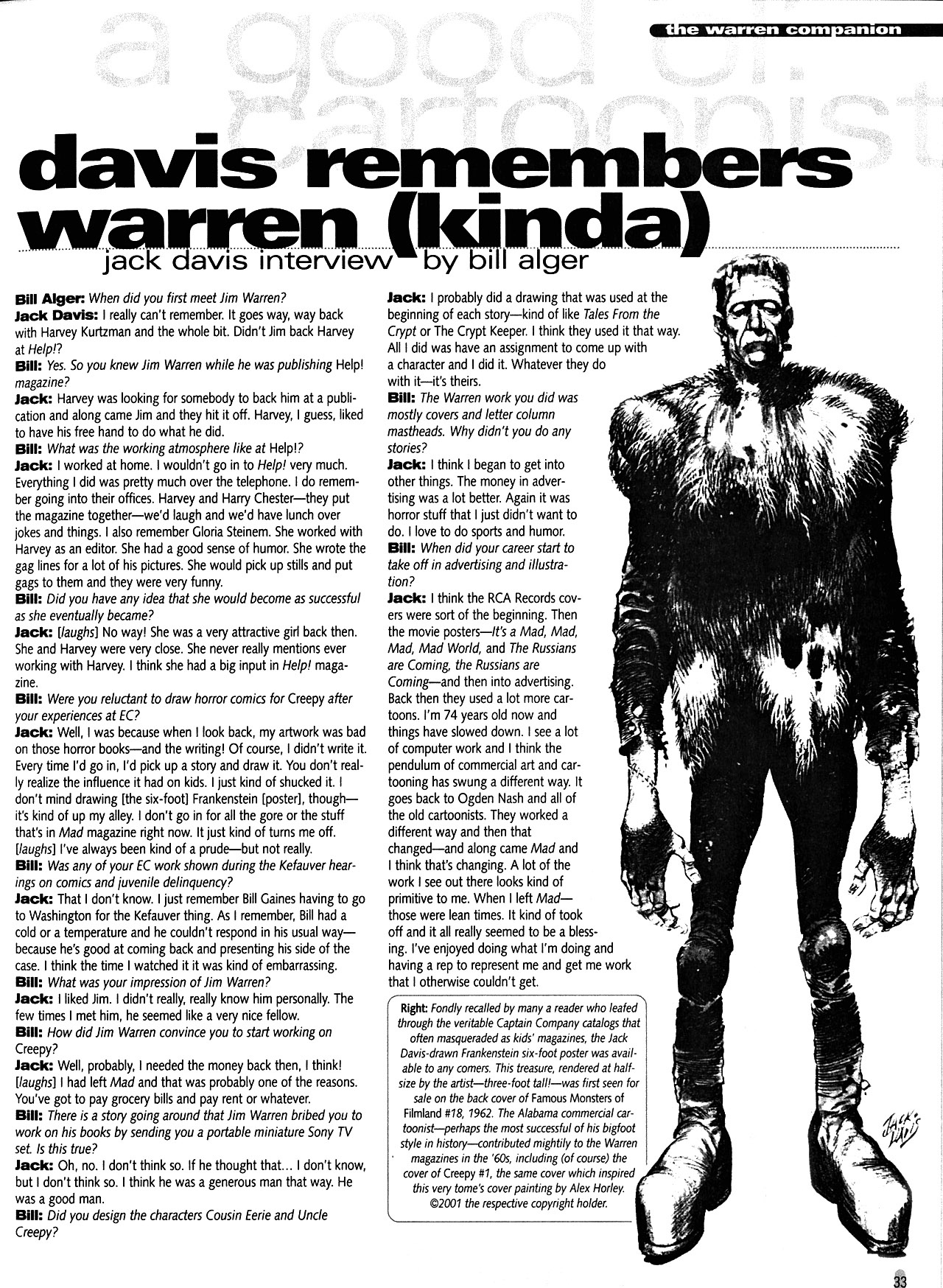 Read online Warren Companion comic -  Issue # TPB (Part 1) - 33