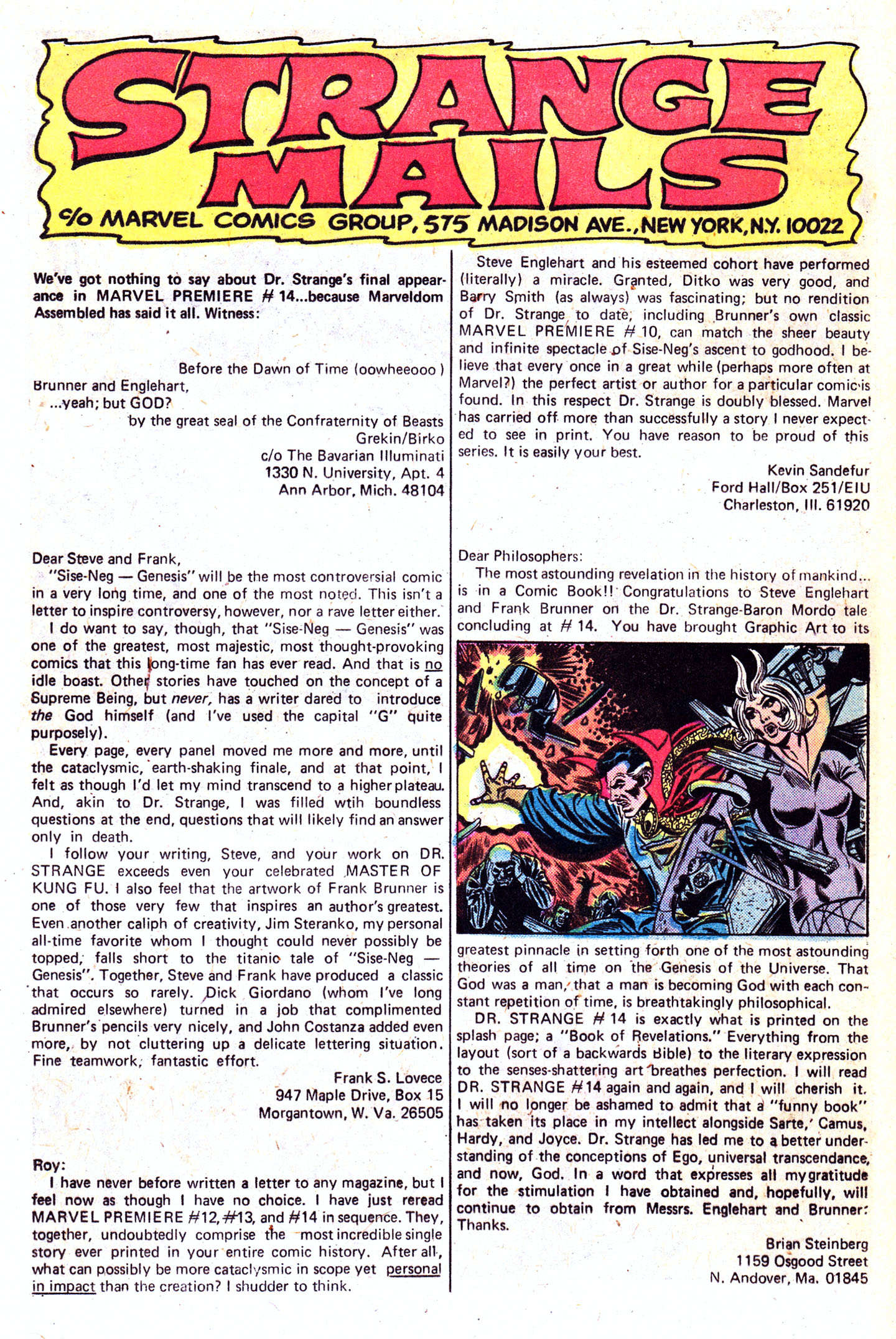 Read online Doctor Strange (1974) comic -  Issue #3 - 19