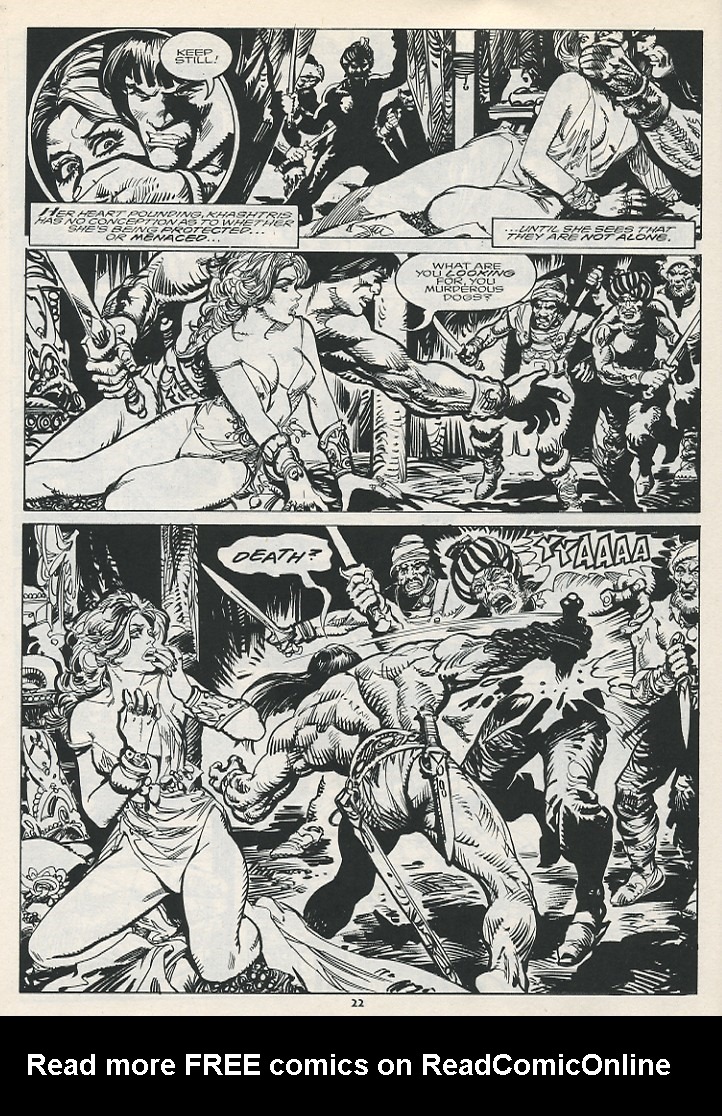 Read online The Savage Sword Of Conan comic -  Issue #217 - 24