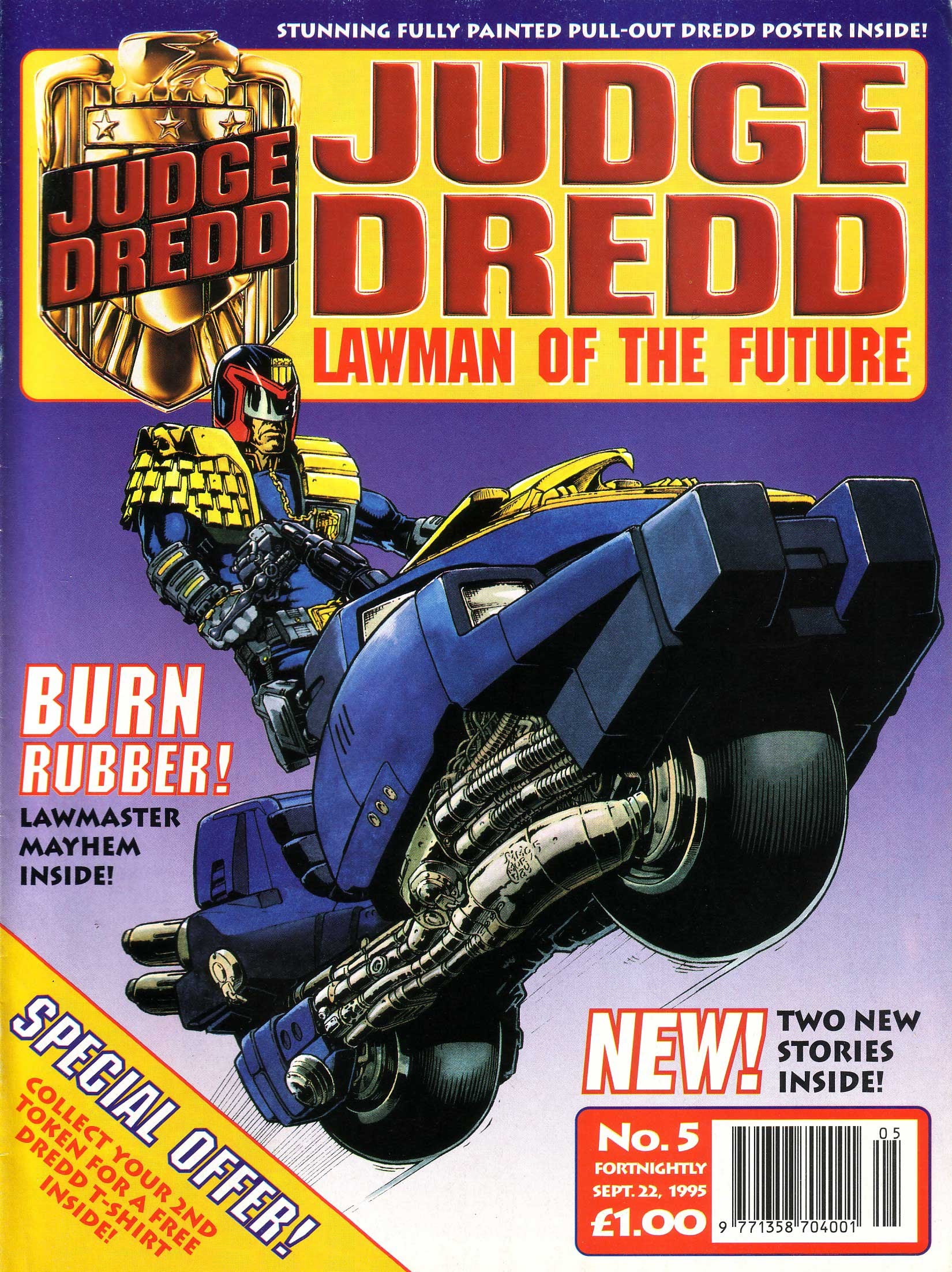 Read online Judge Dredd Lawman of the Future comic -  Issue #5 - 1