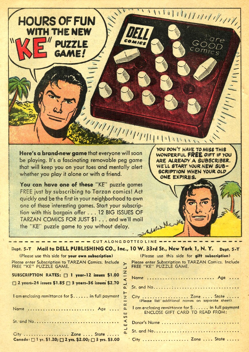 Read online Tarzan (1948) comic -  Issue #56 - 50