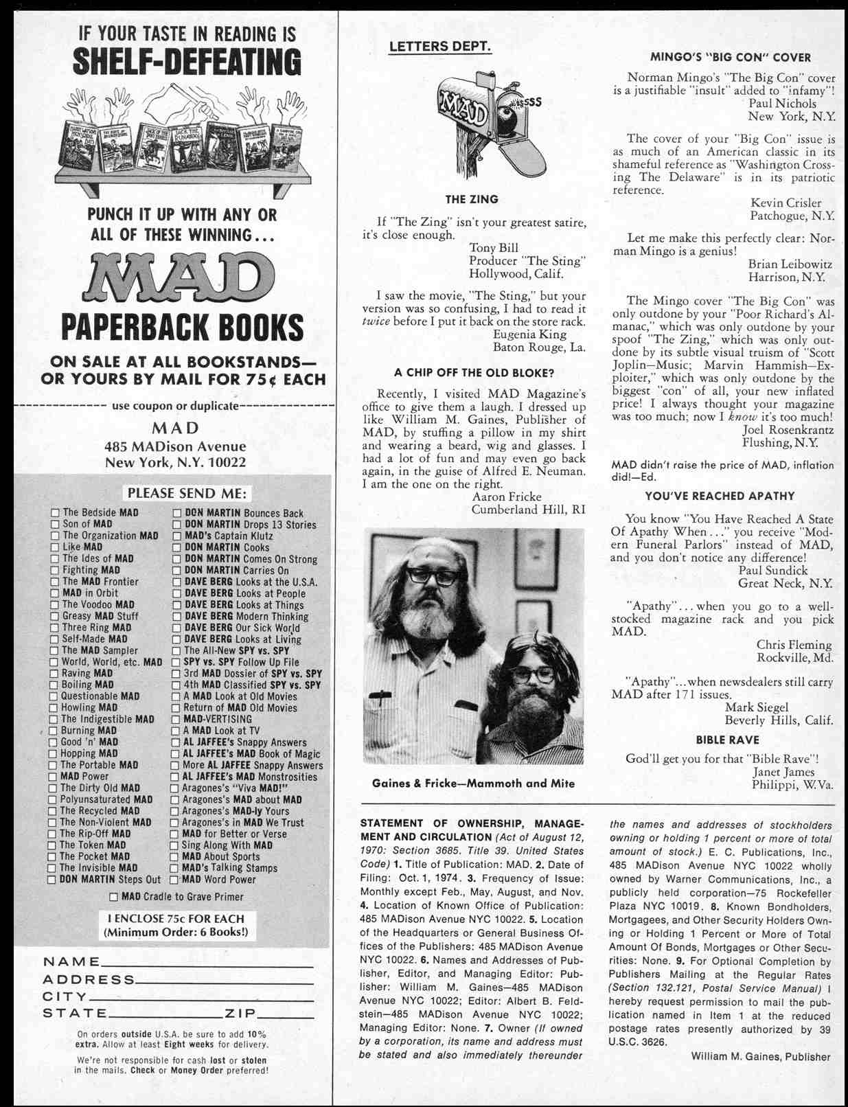 Read online MAD comic -  Issue #173 - 4