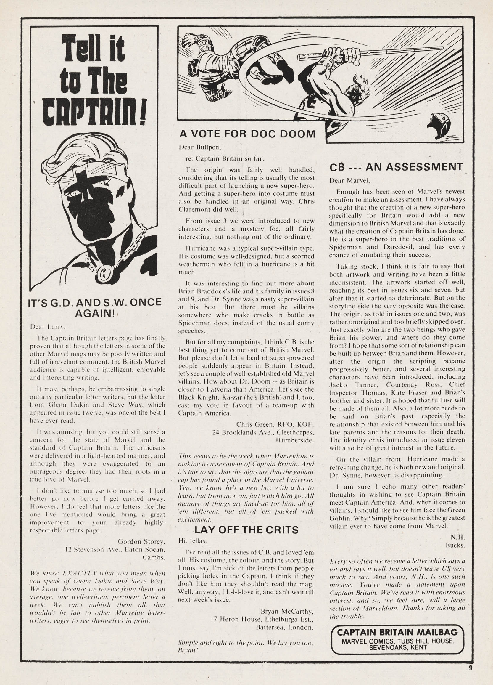Read online Captain Britain (1976) comic -  Issue #25 - 9