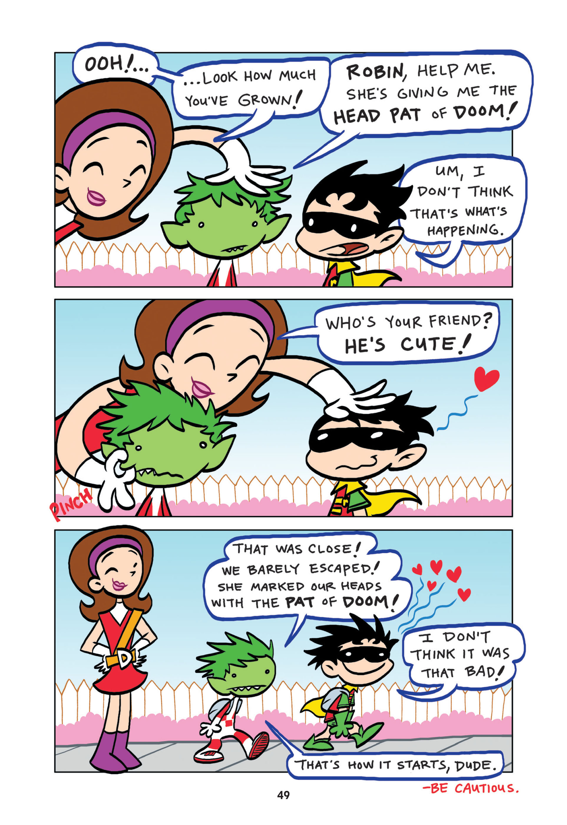 Read online Tiny Titans: Beast Boy & Raven comic -  Issue # TPB - 49