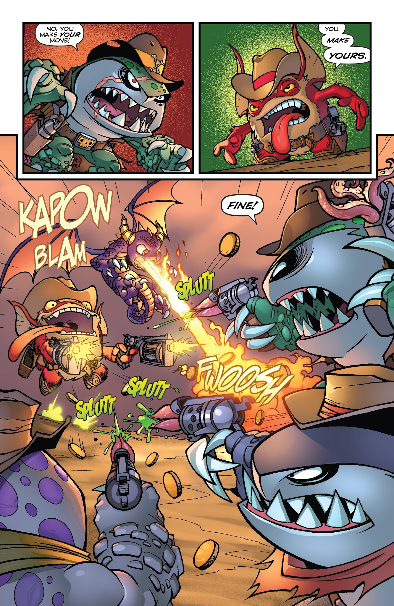 Read online Skylanders Quarterly-Spyro & Friends: Goldslinger comic -  Issue # Full - 13