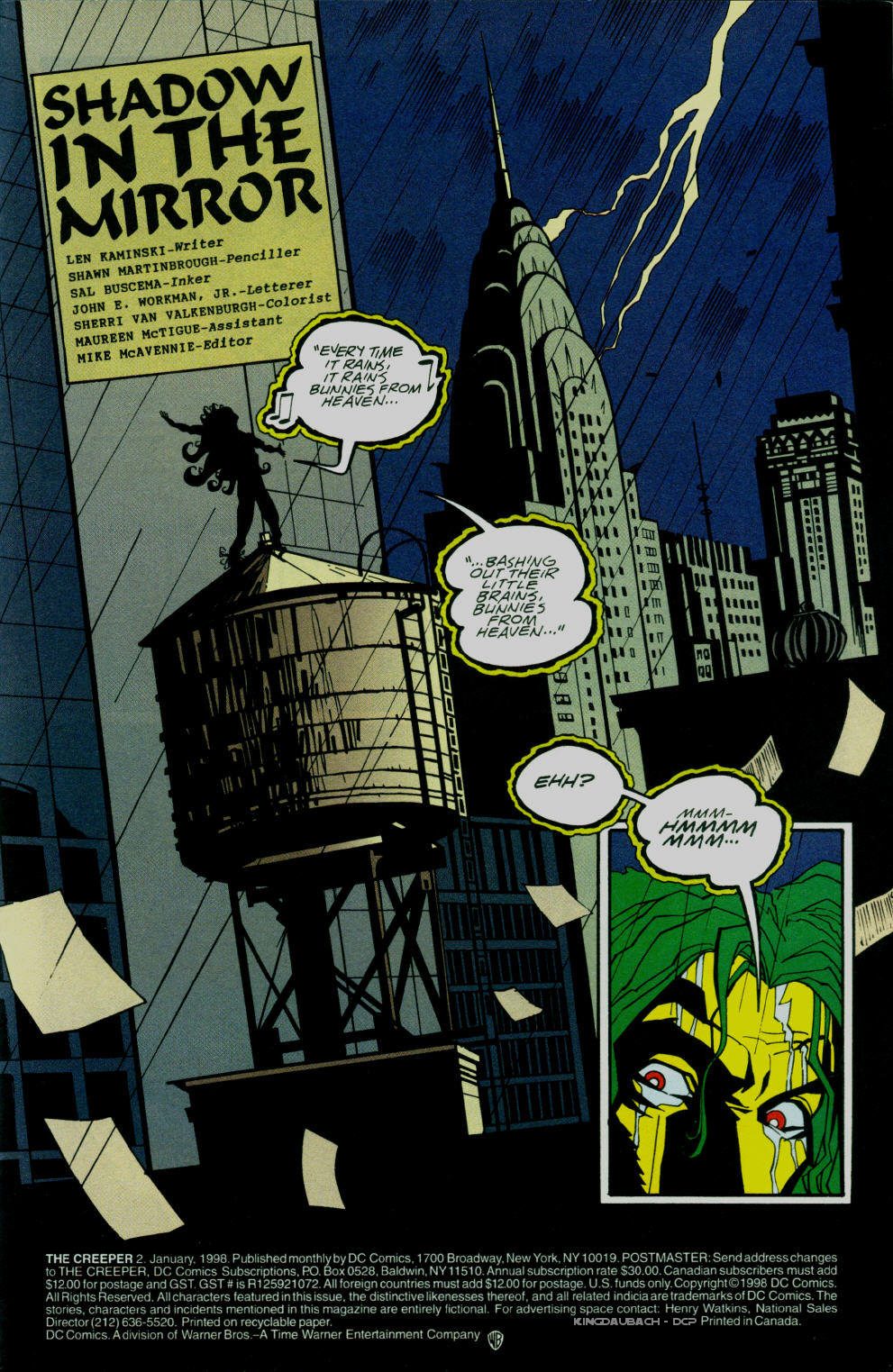 Read online The Creeper (1997) comic -  Issue #2 - 2
