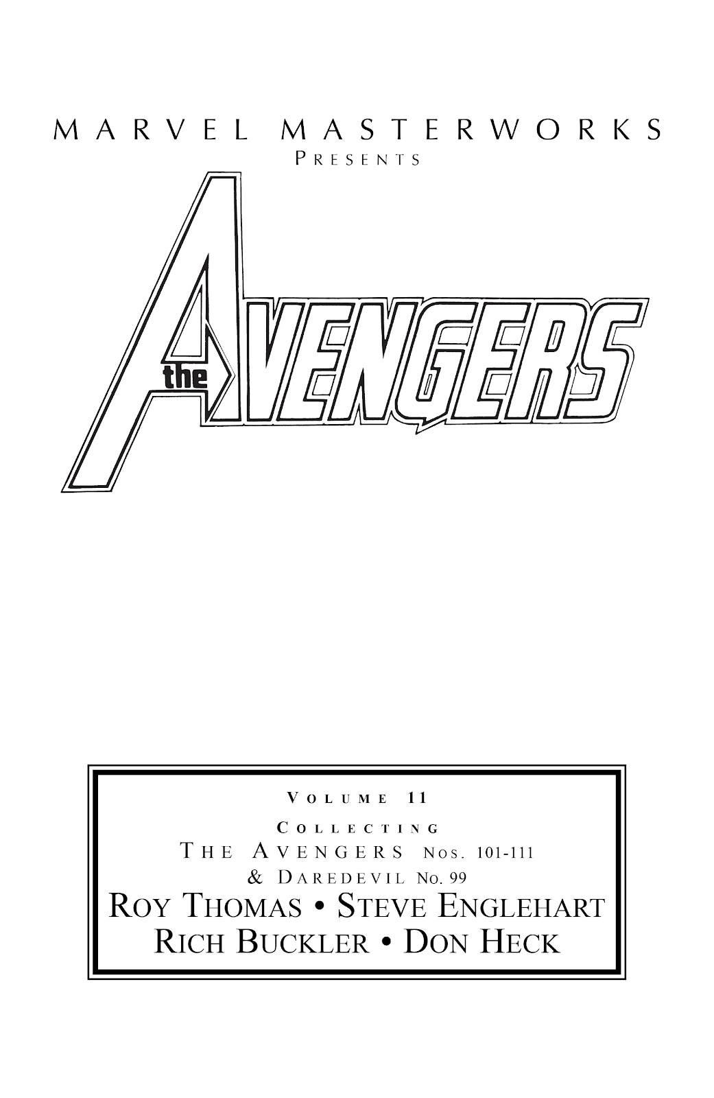 Marvel Masterworks: The Avengers issue TPB 11 (Part 1) - Page 2