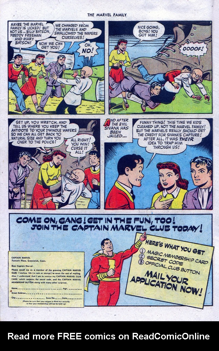 Read online The Marvel Family comic -  Issue #34 - 14
