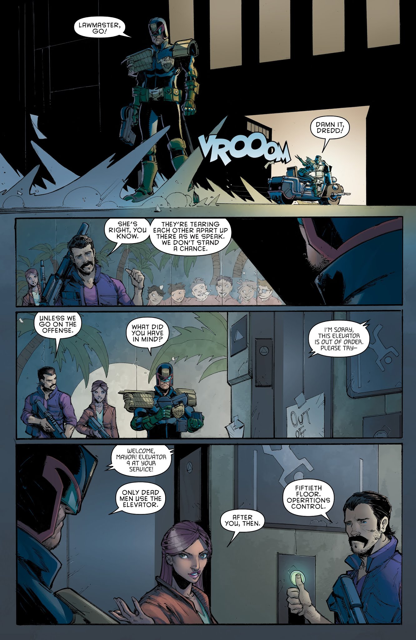 Read online Judge Dredd: Under Siege comic -  Issue #4 - 5