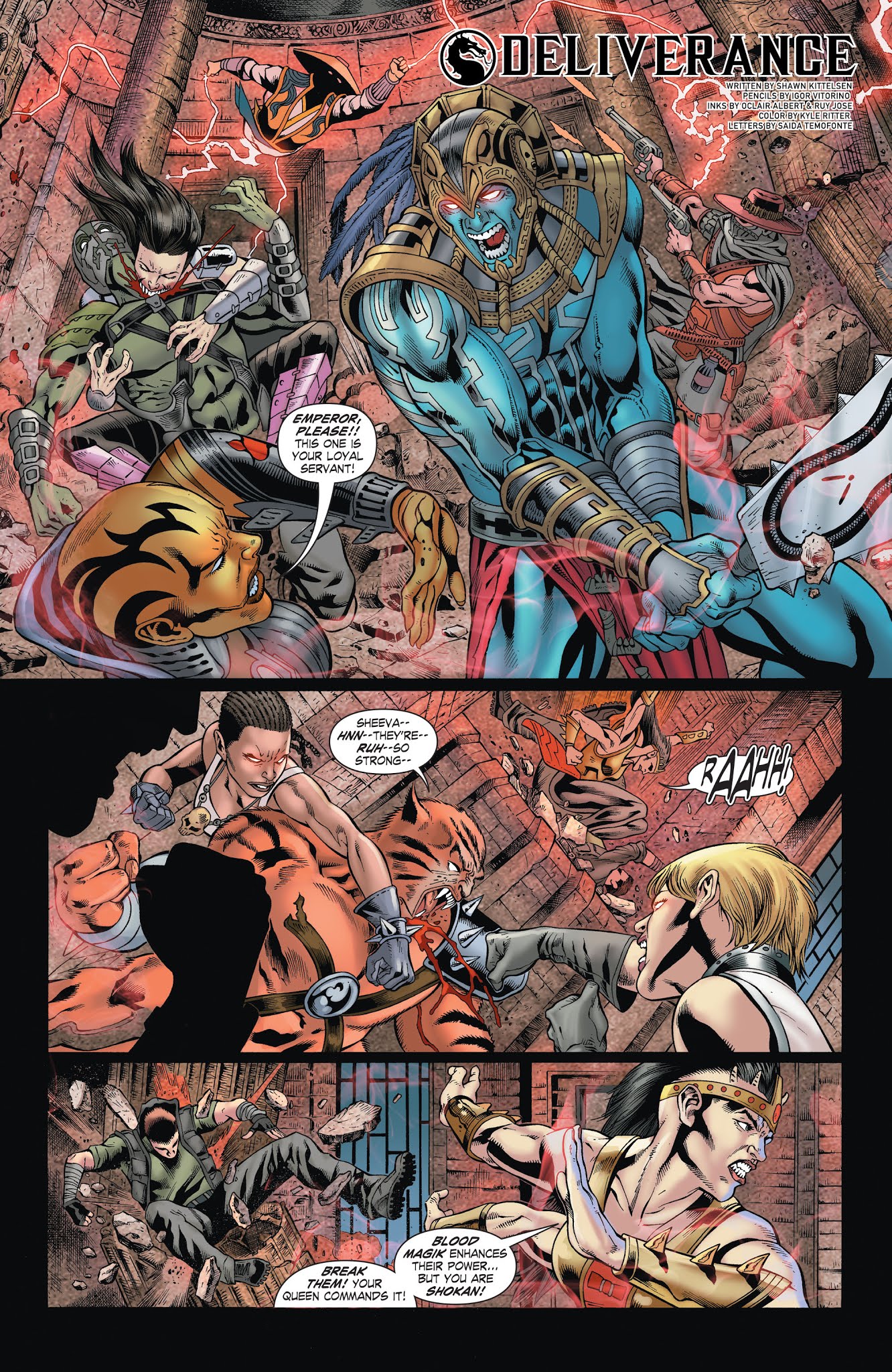 Read online Mortal Kombat X [I] comic -  Issue # _TPB 3 - 88