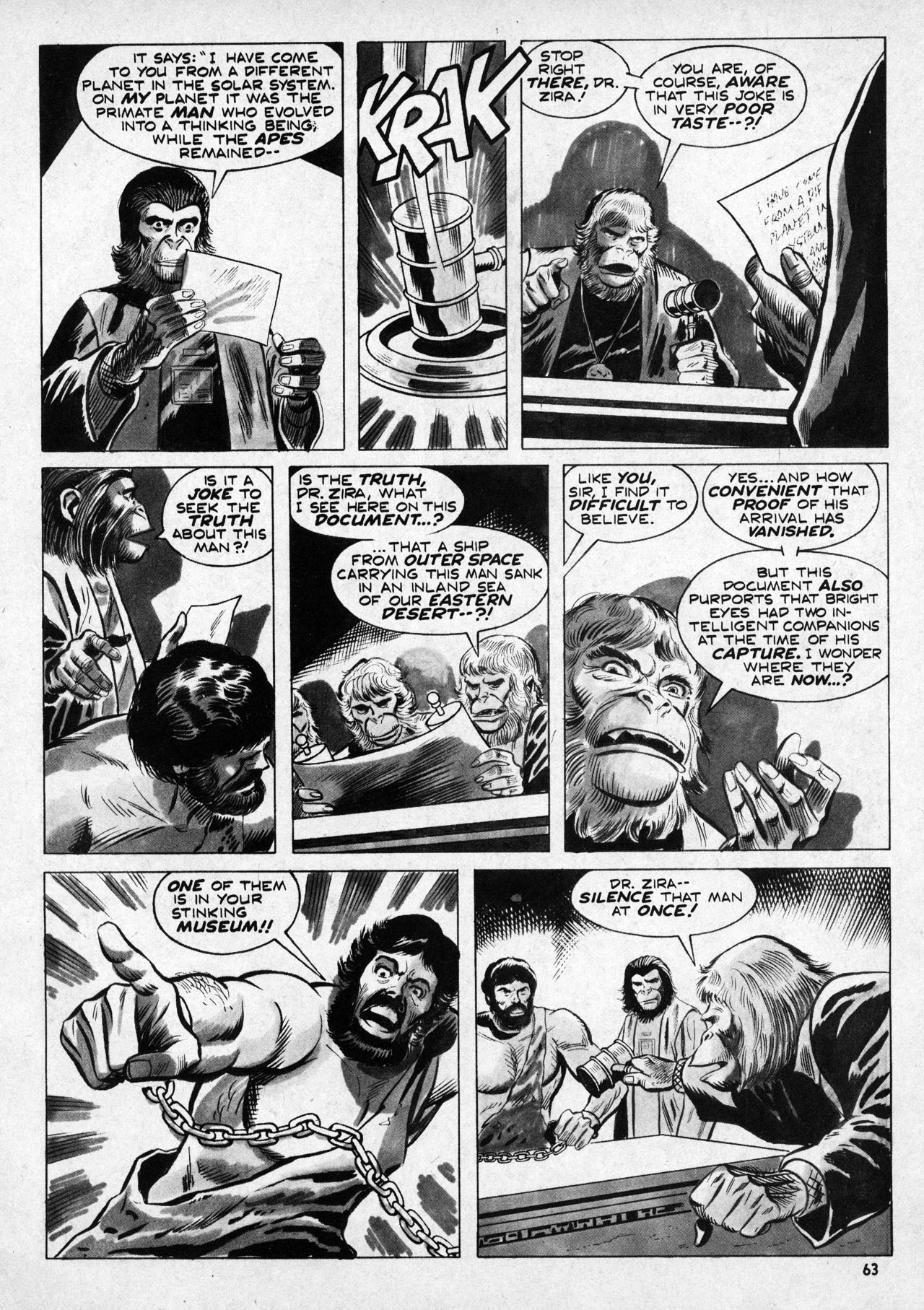 Read online Planet of the Apes comic -  Issue #4 - 57