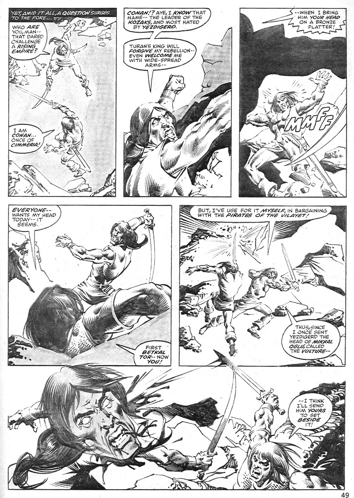 Read online The Savage Sword Of Conan comic -  Issue #37 - 49