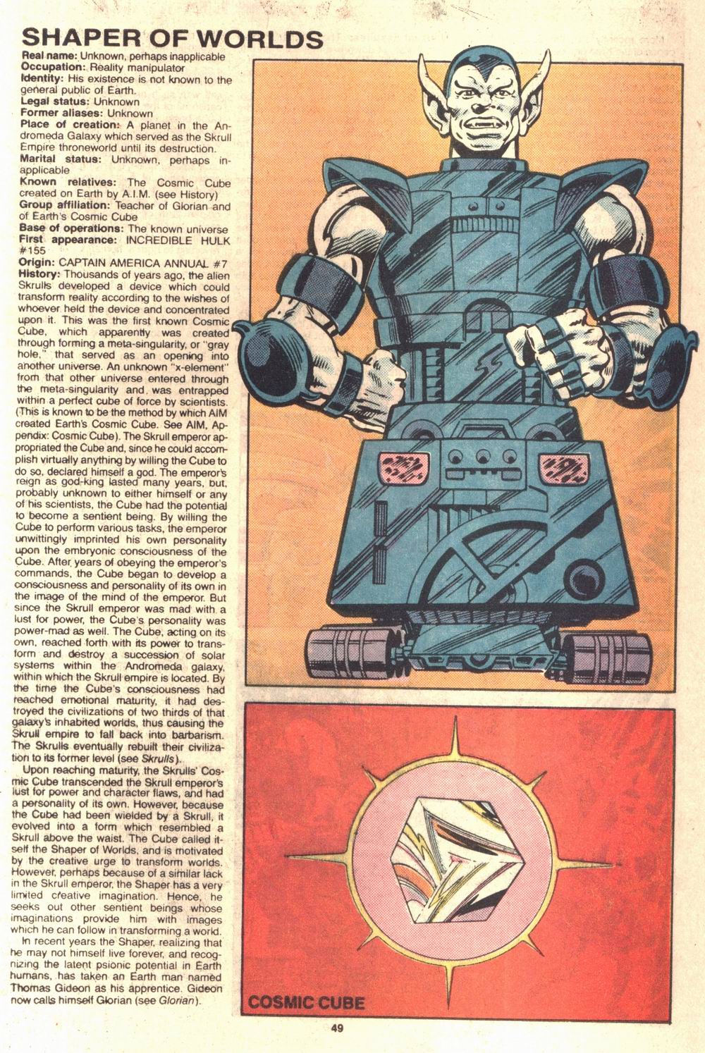 Read online The Official Handbook of the Marvel Universe Deluxe Edition comic -  Issue #11 - 51