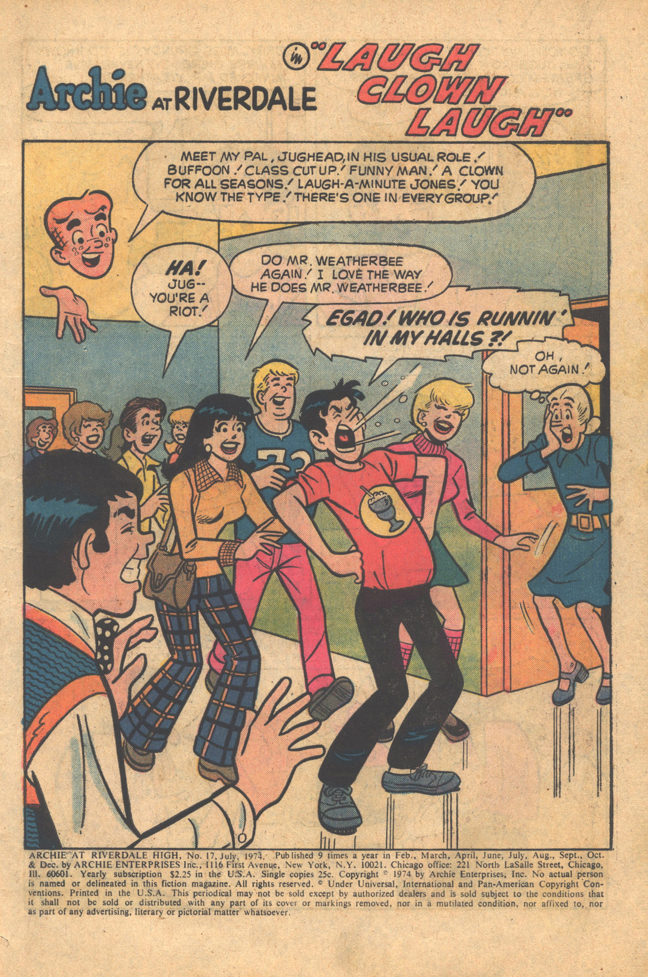 Read online Archie at Riverdale High (1972) comic -  Issue #17 - 3