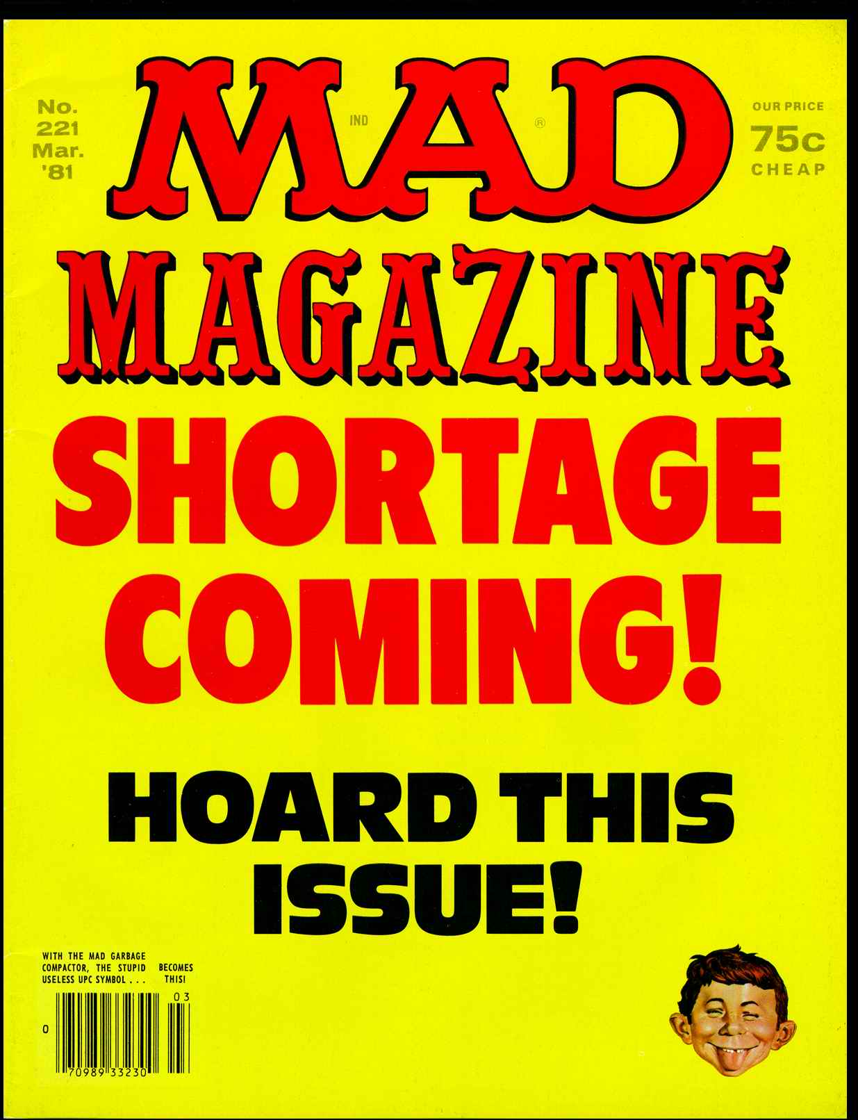 Read online MAD comic -  Issue #221 - 1