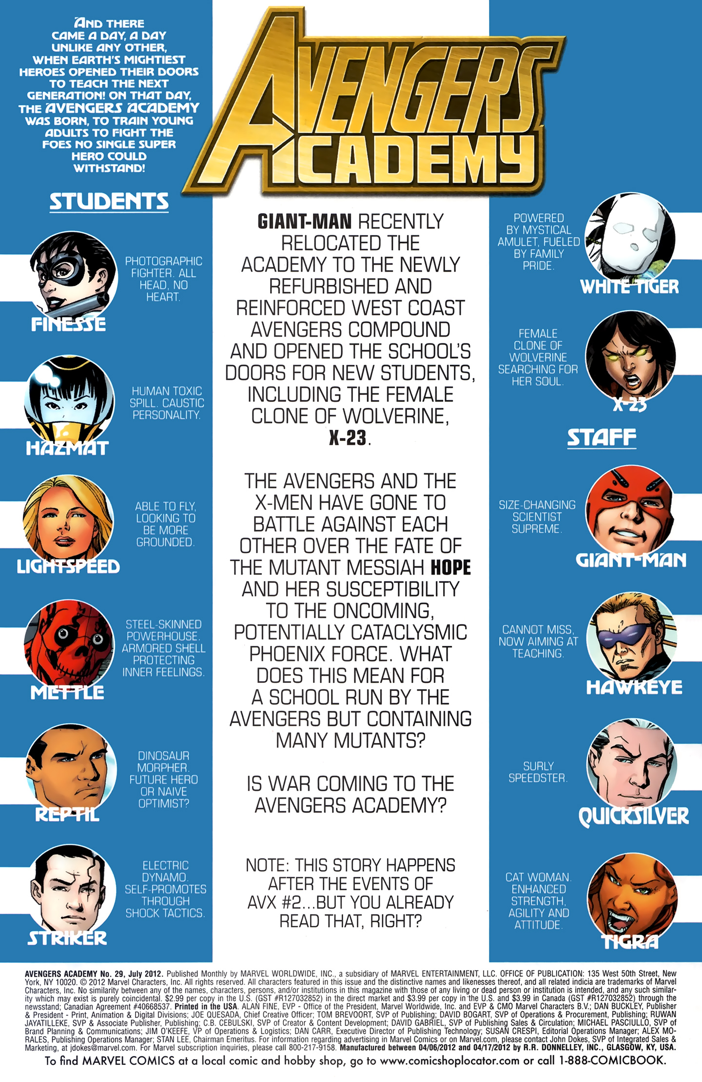 Read online Avengers Academy comic -  Issue #29 - 2