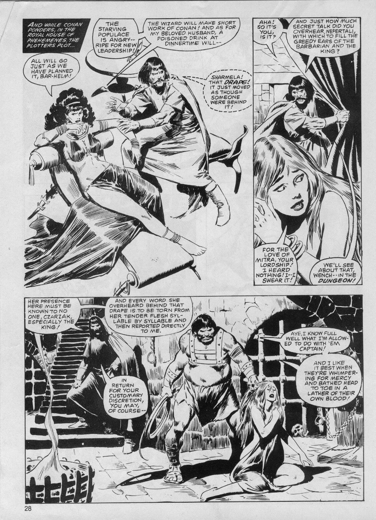 Read online The Savage Sword Of Conan comic -  Issue #61 - 28