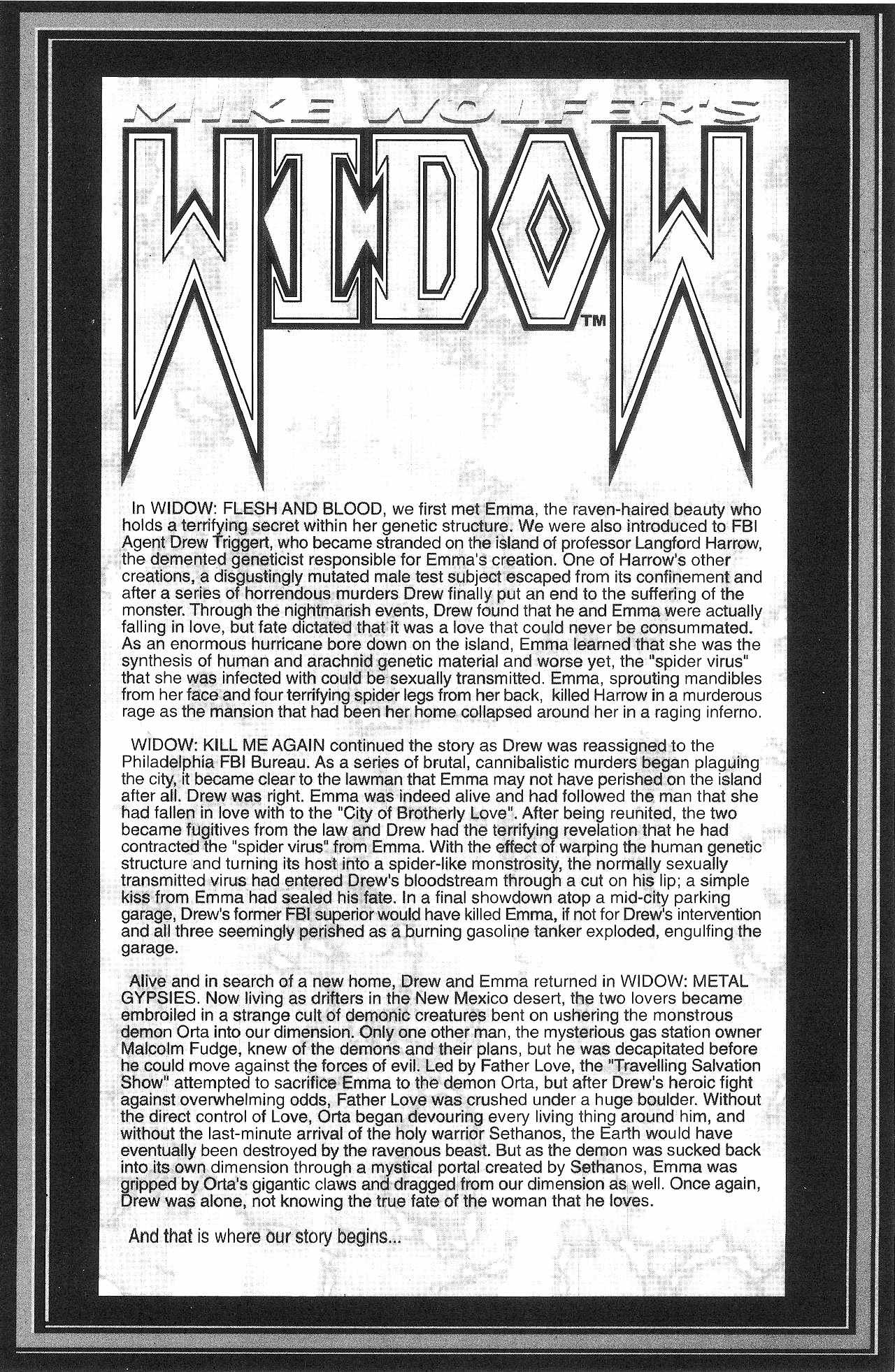 Read online Widow: Bound by Blood comic -  Issue #1 - 3