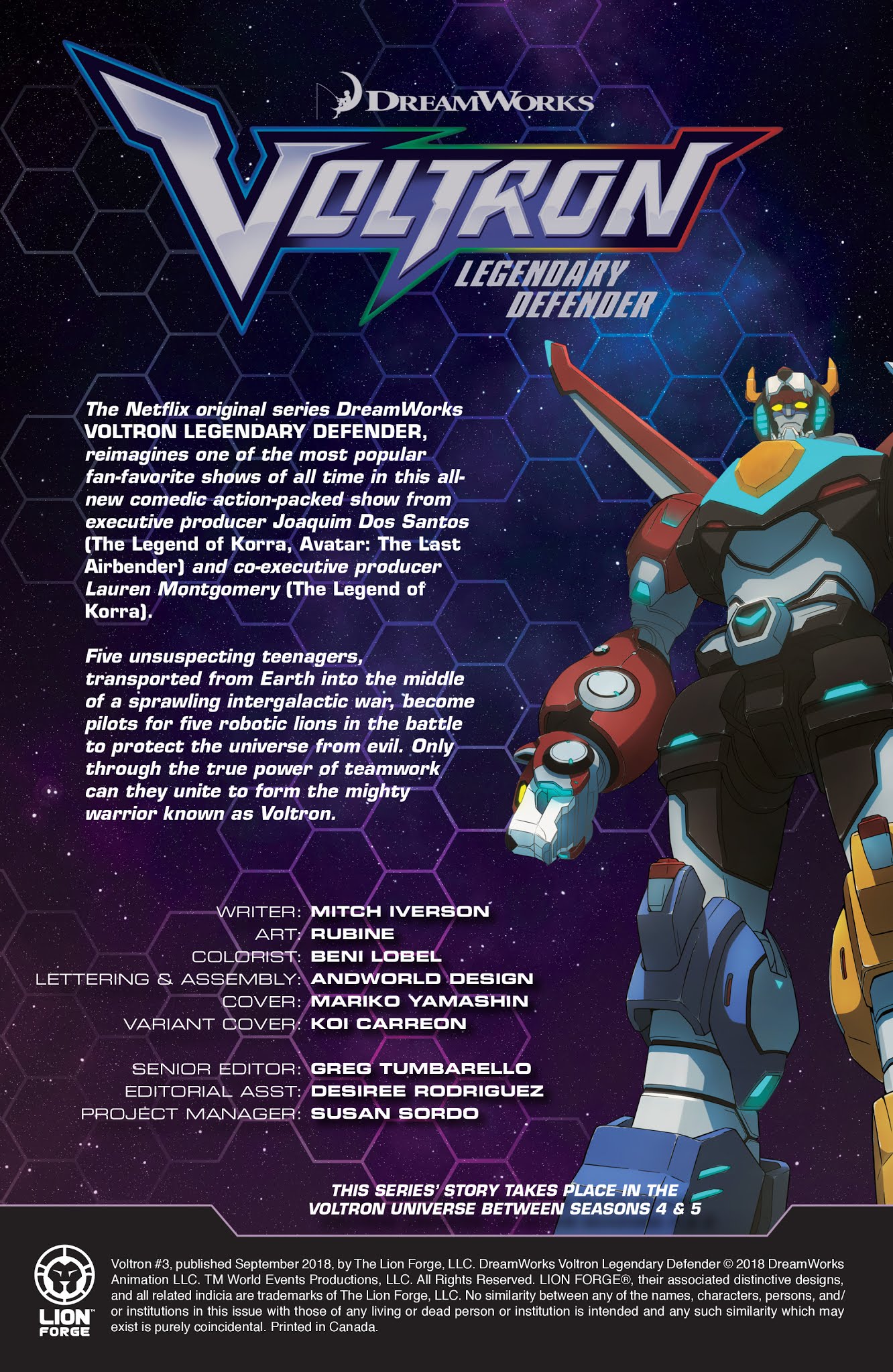 Read online Voltron Legendary Defender (2018) comic -  Issue #3 - 2