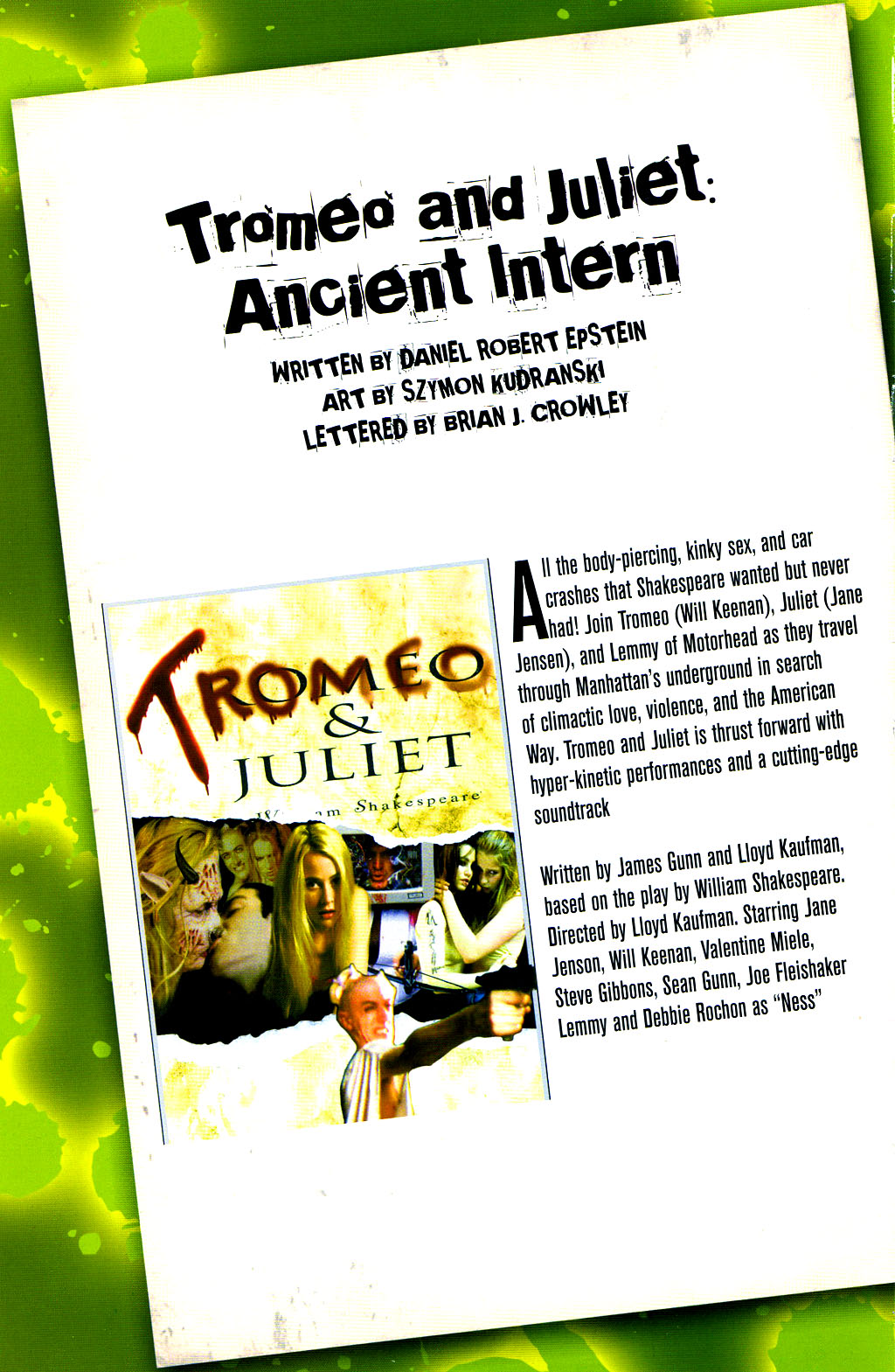 Read online Lloyd Kaufman Presents: The Toxic Avenger and Other Tromatic Tales comic -  Issue # TPB (Part 1) - 36
