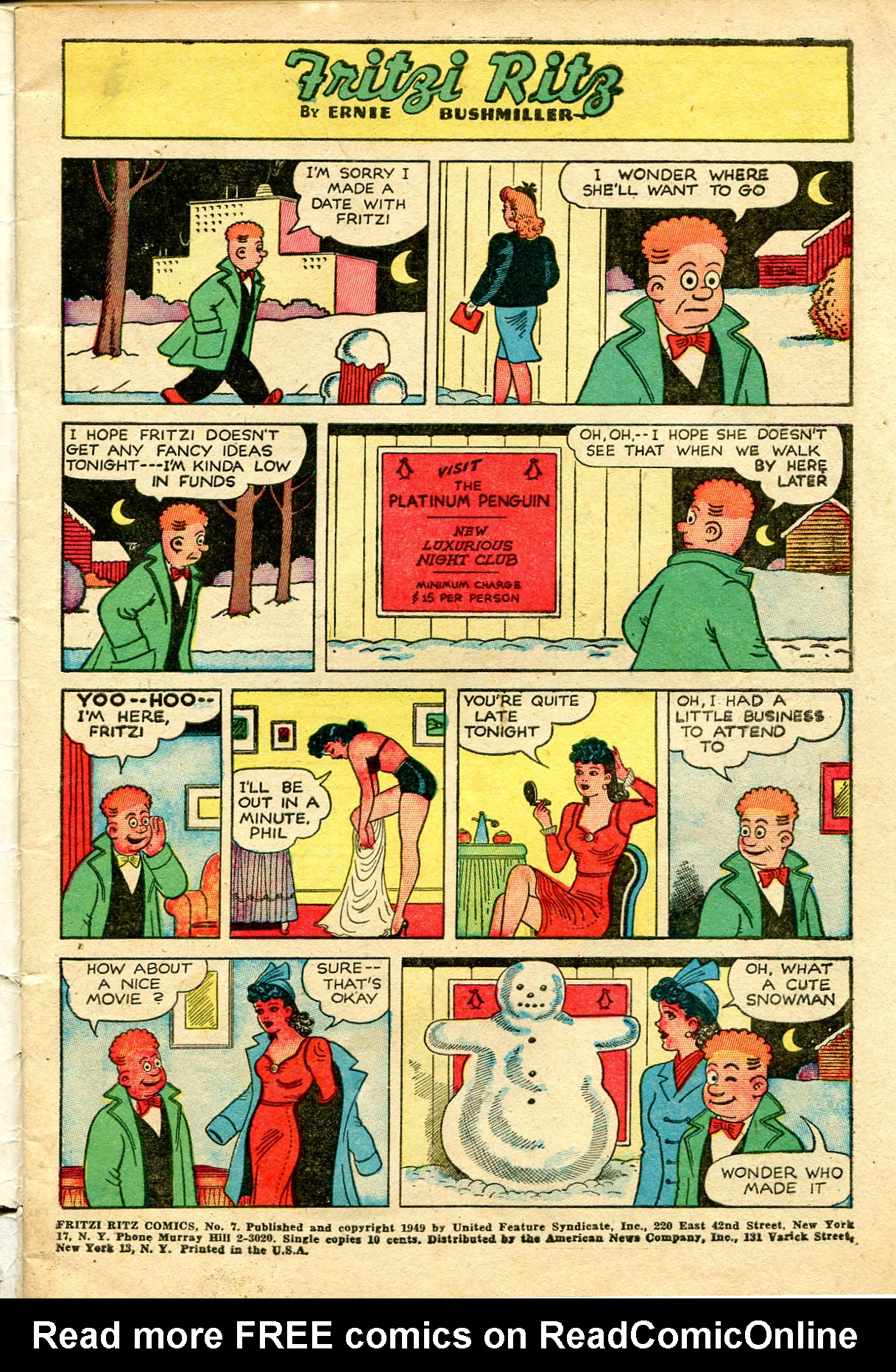 Read online Fritzi Ritz (1948) comic -  Issue #7 - 3