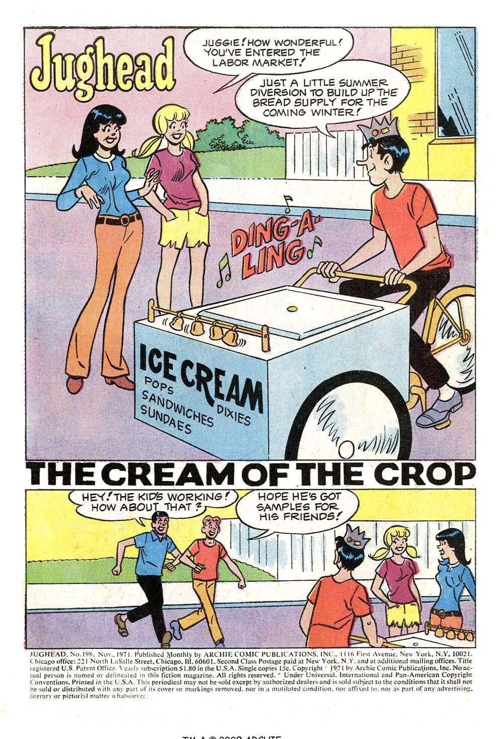 Read online Jughead (1965) comic -  Issue #198 - 3