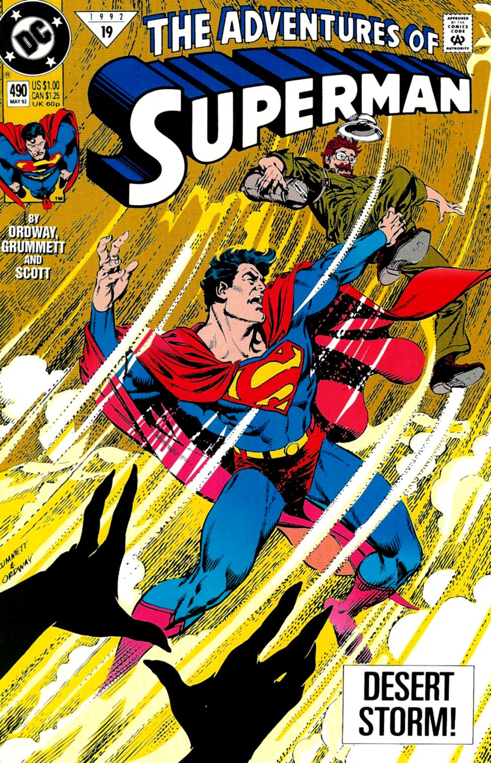 Read online Adventures of Superman (1987) comic -  Issue #490 - 1