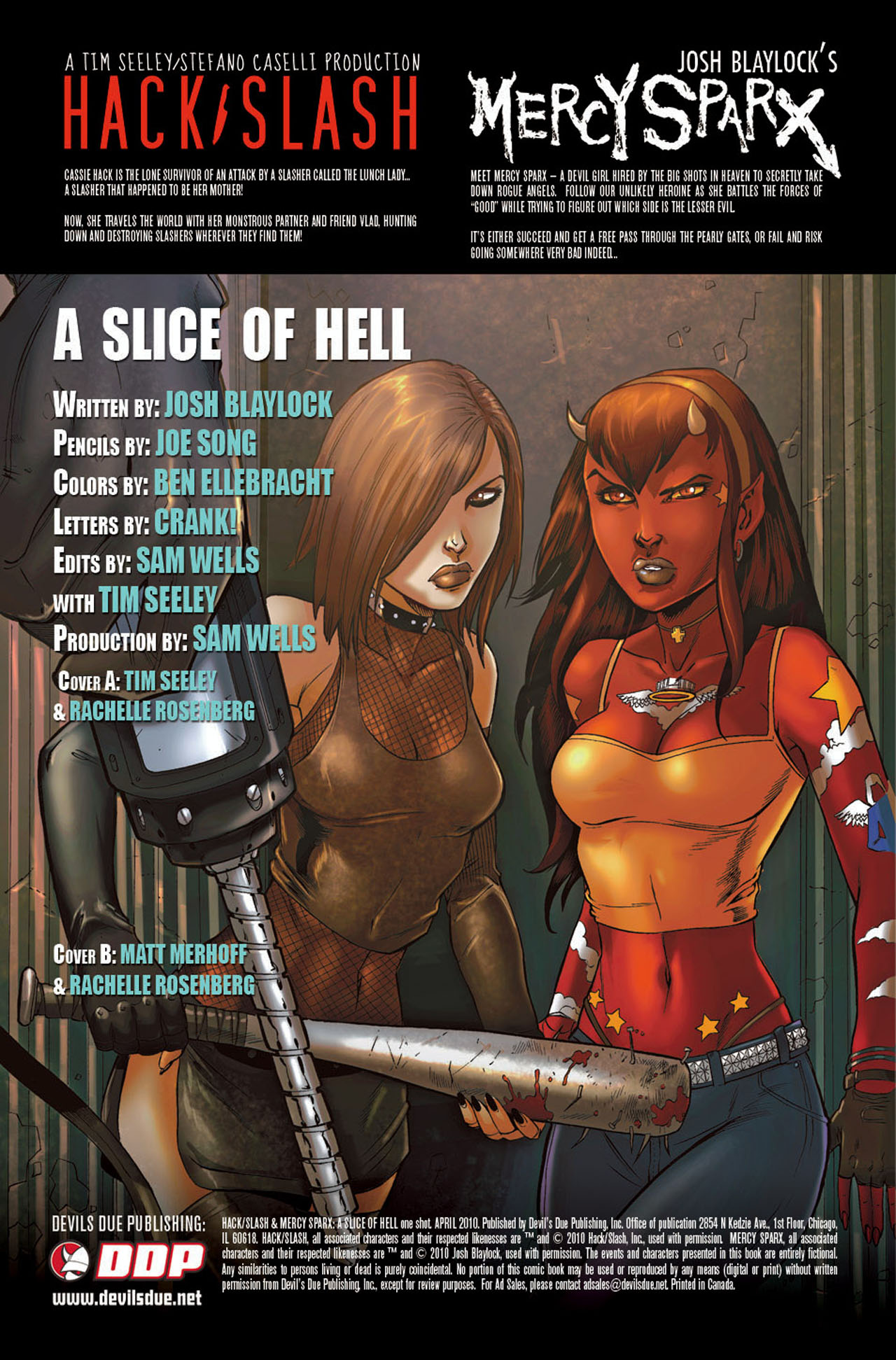 Read online Hack/Slash & Mercy Sparx: A Slice of Hell comic -  Issue #1 - 2