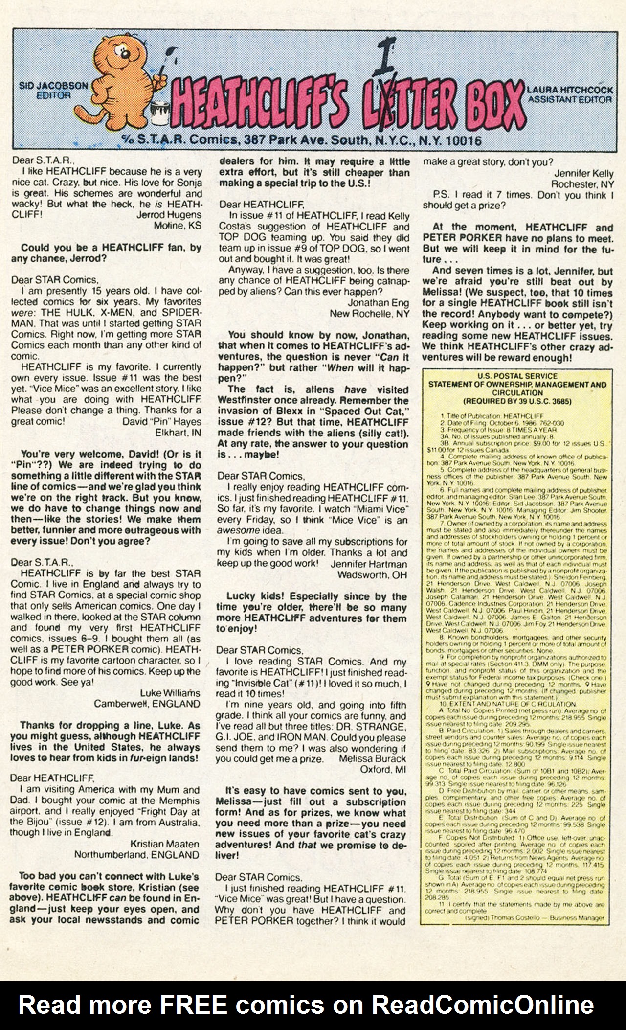 Read online Heathcliff comic -  Issue #15 - 29