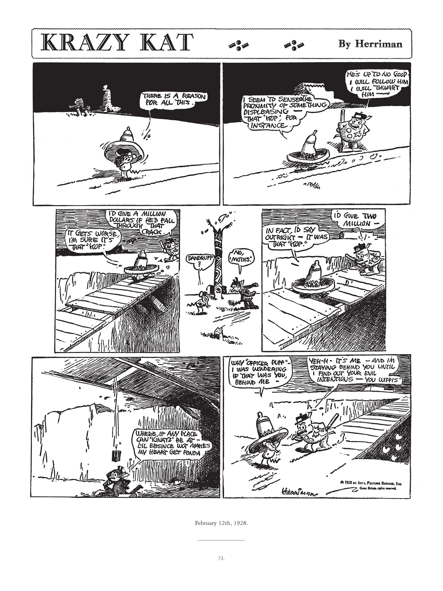 Read online Krazy & Ignatz comic -  Issue # TPB 5 - 71