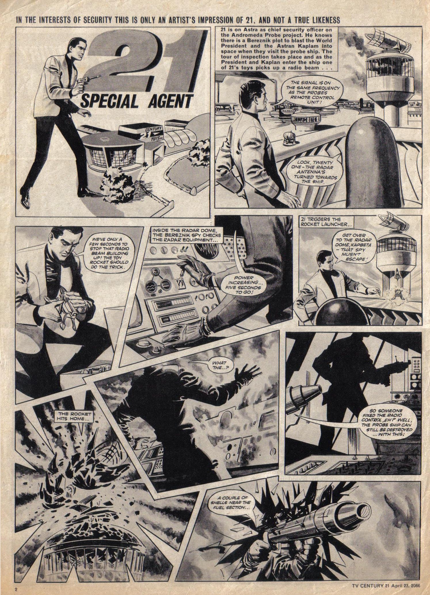 Read online TV Century 21 (TV 21) comic -  Issue #66 - 2