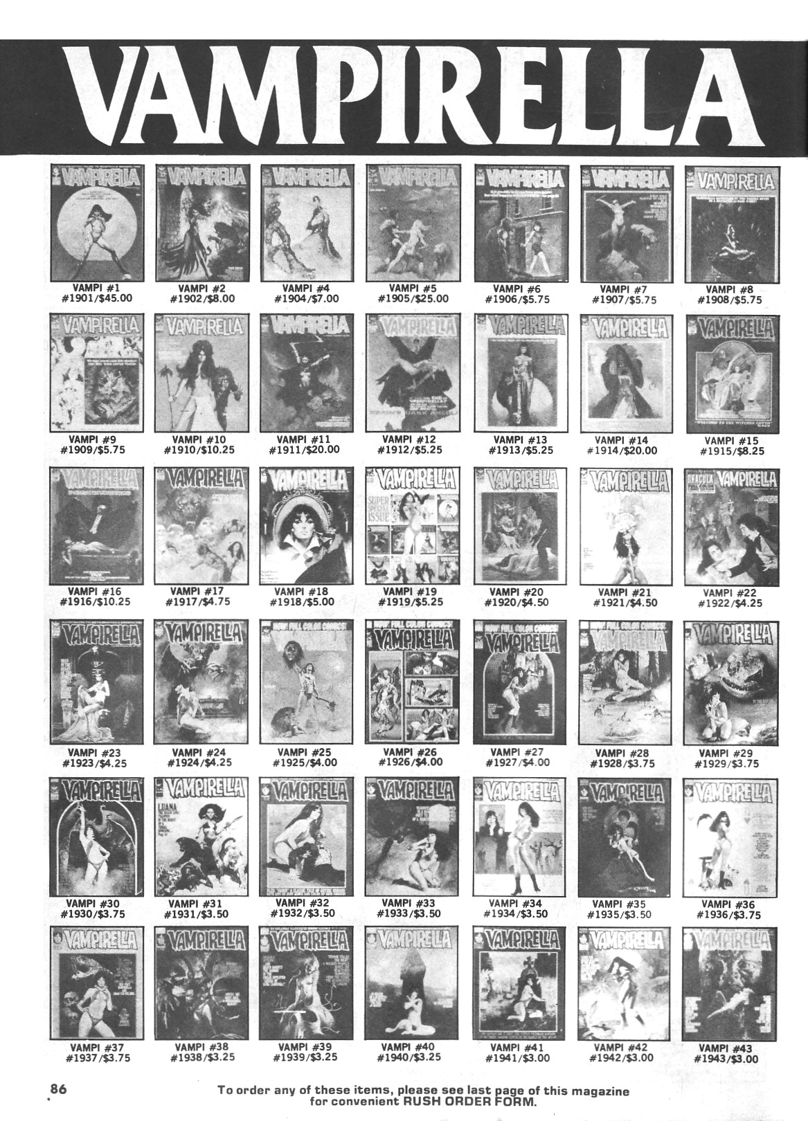 Read online Vampirella (1969) comic -  Issue #73 - 86