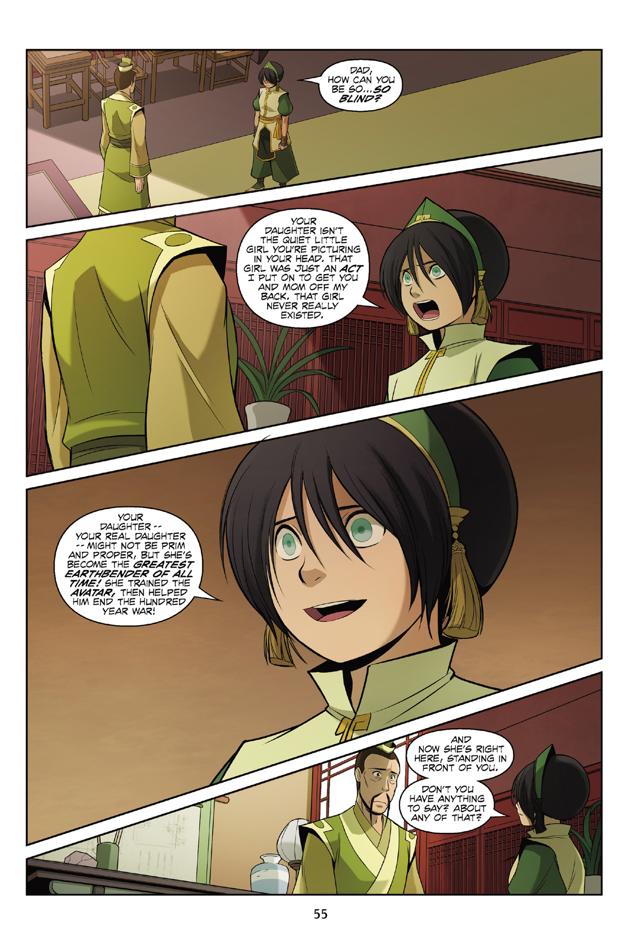 Read online Nickelodeon Avatar: The Last Airbender - The Rift comic -  Issue # Part 2 - 56
