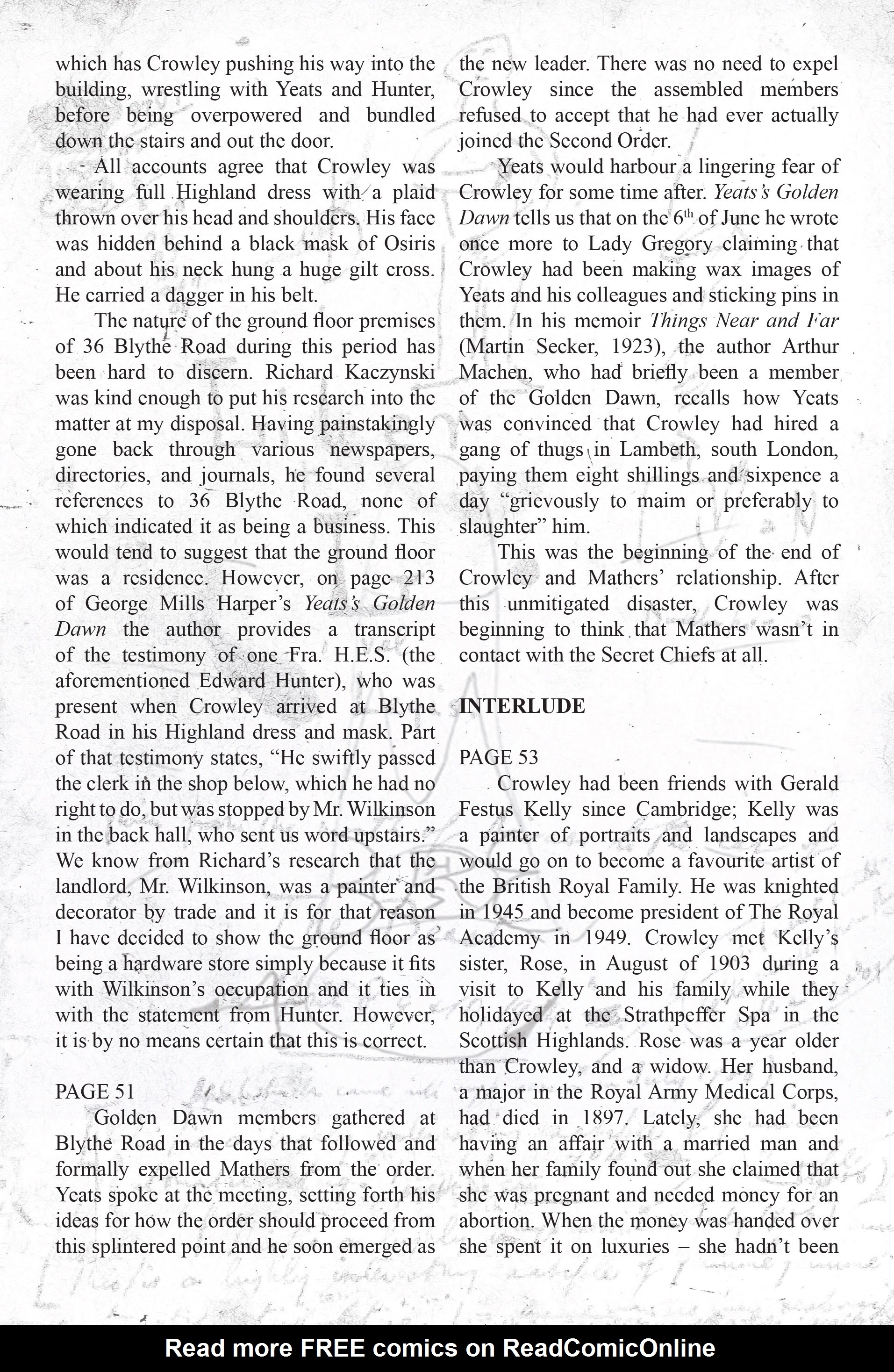 Read online Aleister Crowley: Wandering the Waste comic -  Issue # TPB - 131