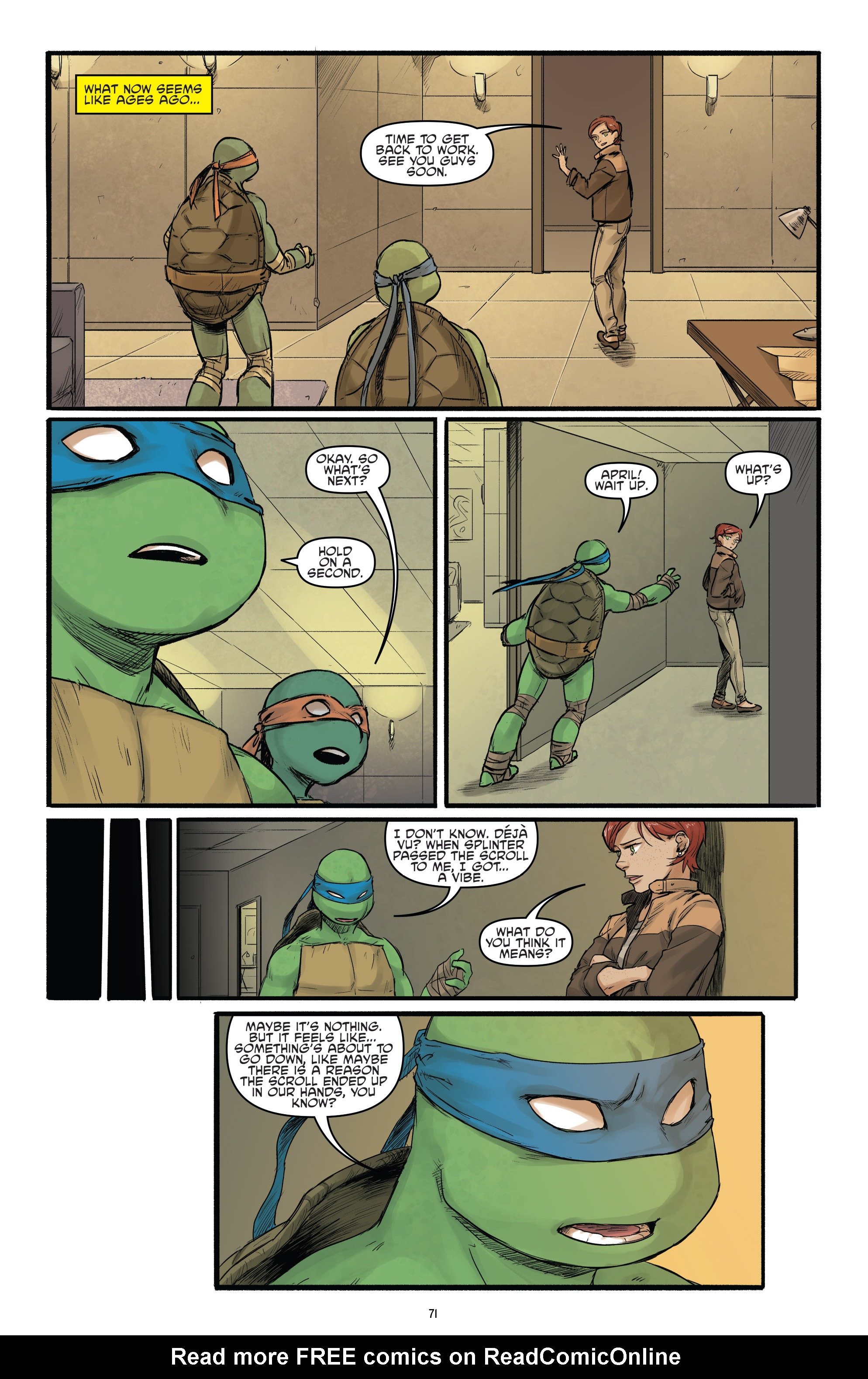 Read online Teenage Mutant Ninja Turtles: Casey and April comic -  Issue # Full - 68
