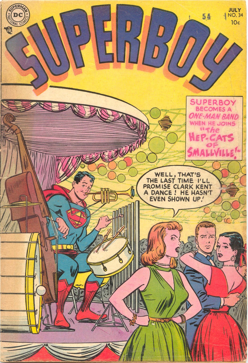 Read online Superboy (1949) comic -  Issue #34 - 1