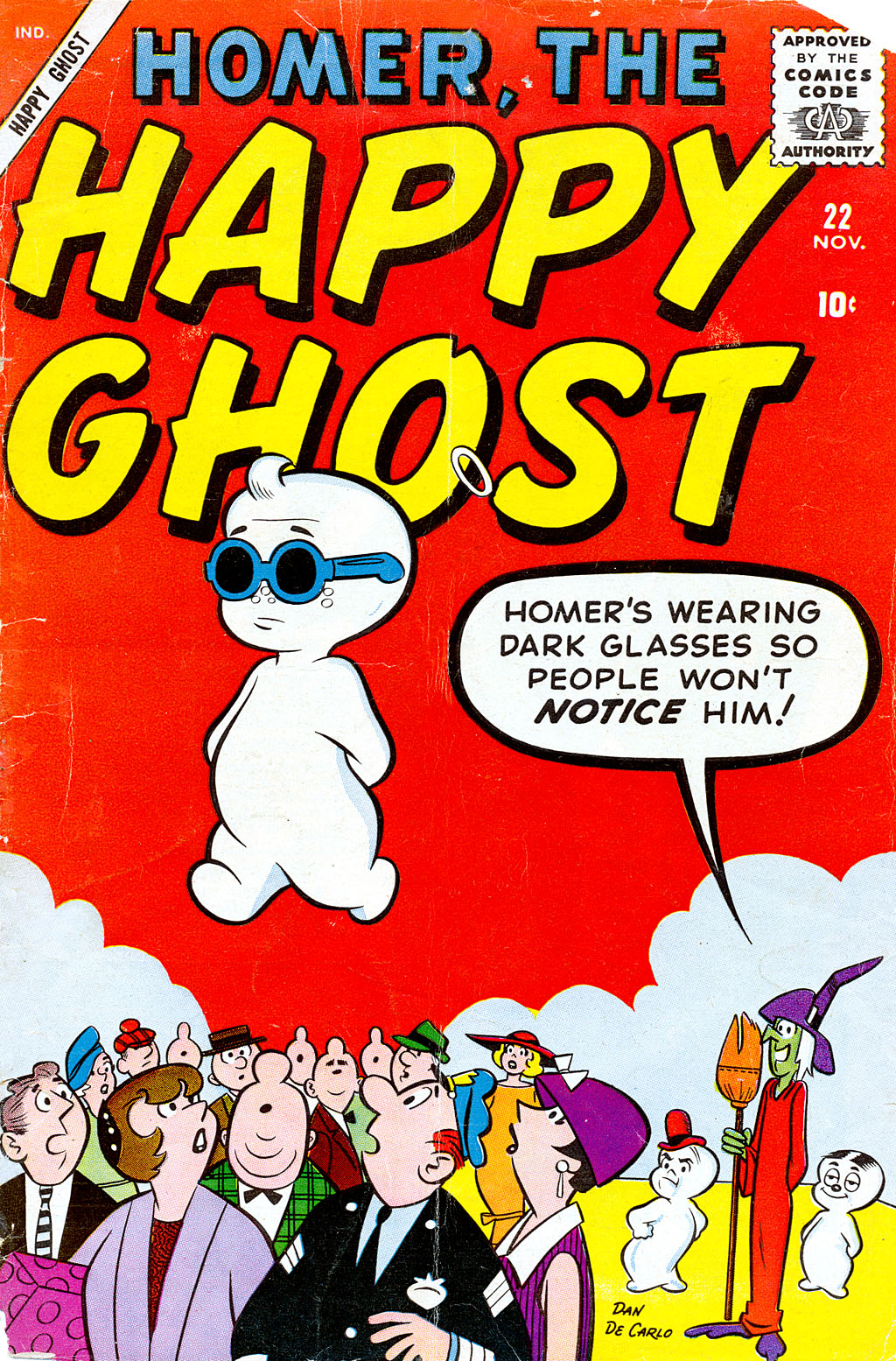 Read online Homer, the Happy Ghost comic -  Issue #22 - 1