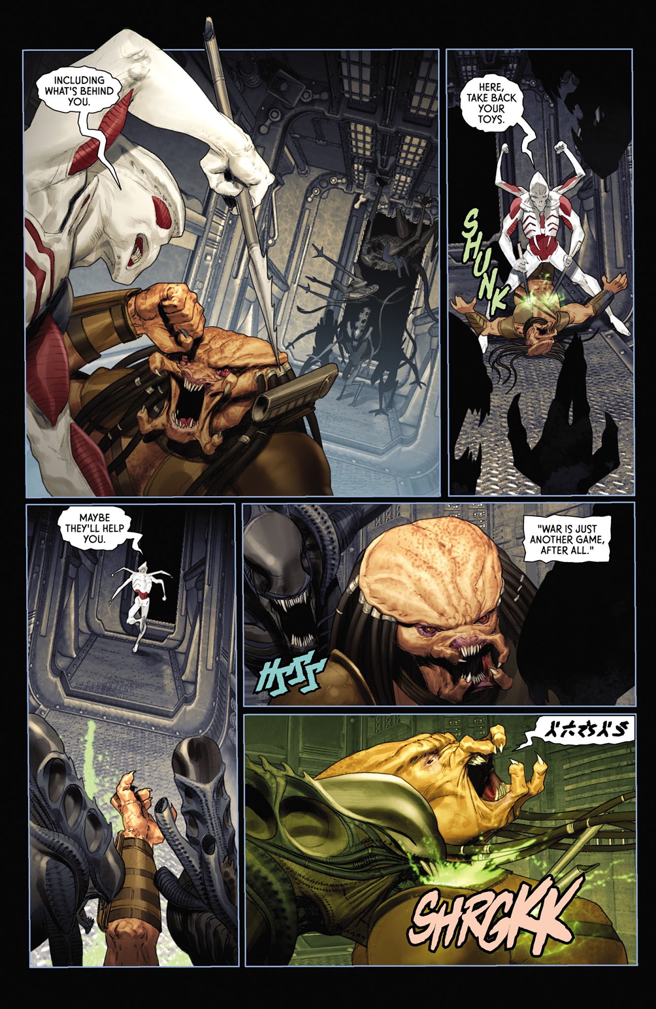 Read online Alien vs. Predator: Fire and Stone comic -  Issue #4 - 8