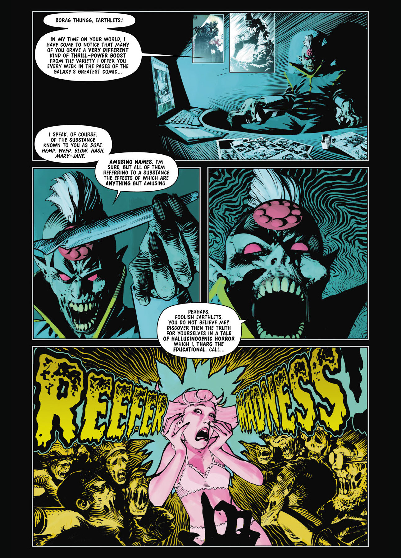 Read online Tharg's Terror Tales Presents Necronauts & A Love Like Blood comic -  Issue # TPB - 98