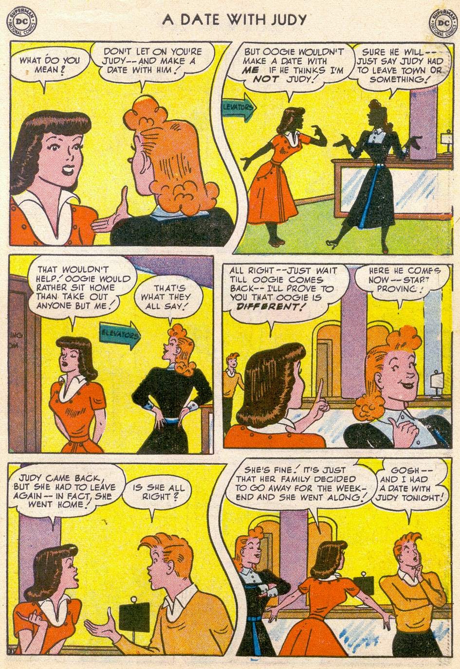 Read online A Date with Judy comic -  Issue #28 - 37