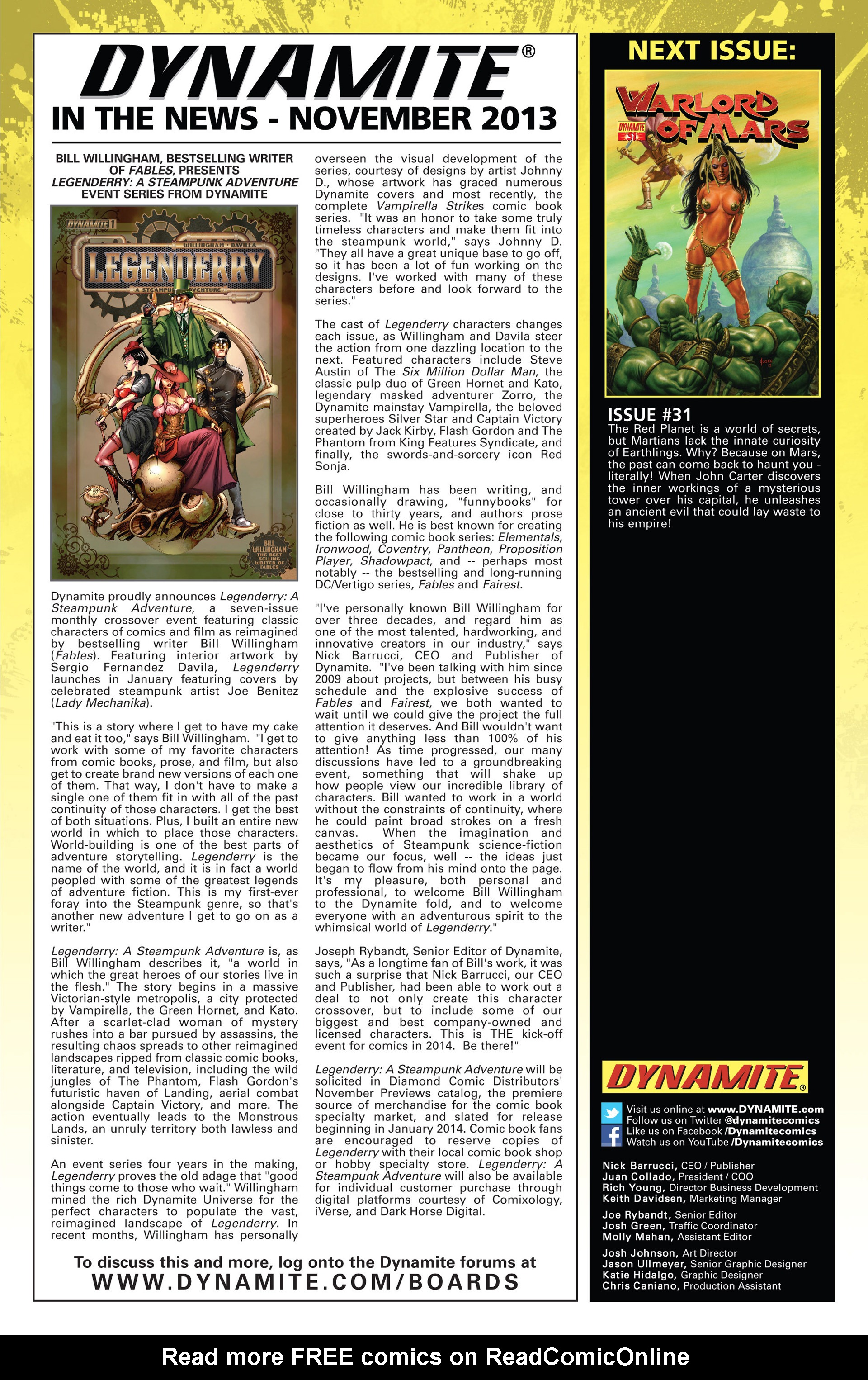 Read online Warlord of Mars comic -  Issue #30 - 26