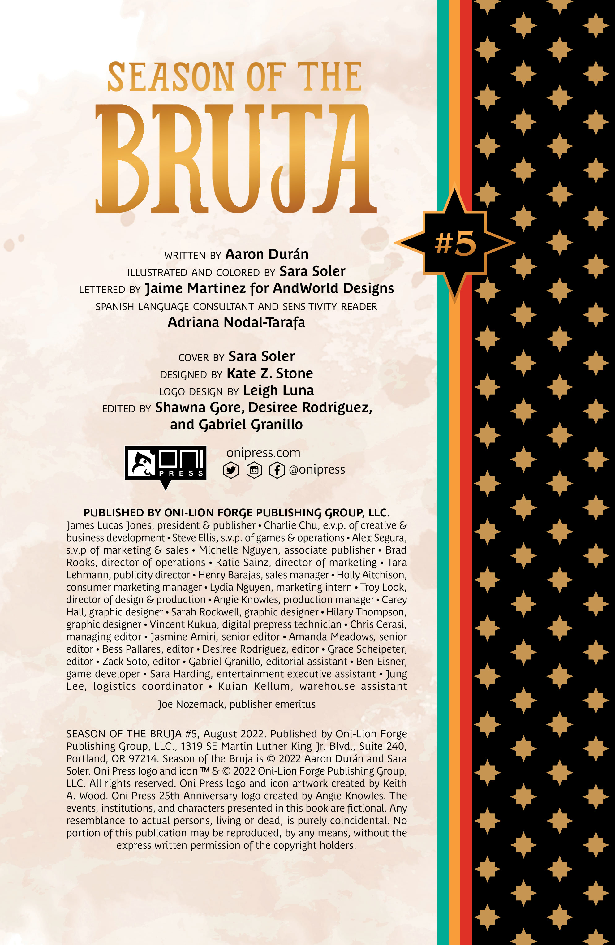 Read online Season of the Bruja comic -  Issue #5 - 2