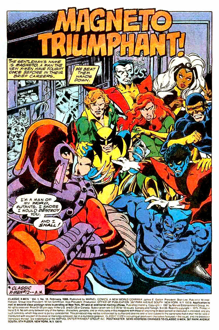 Classic X-Men Issue #18 #18 - English 3