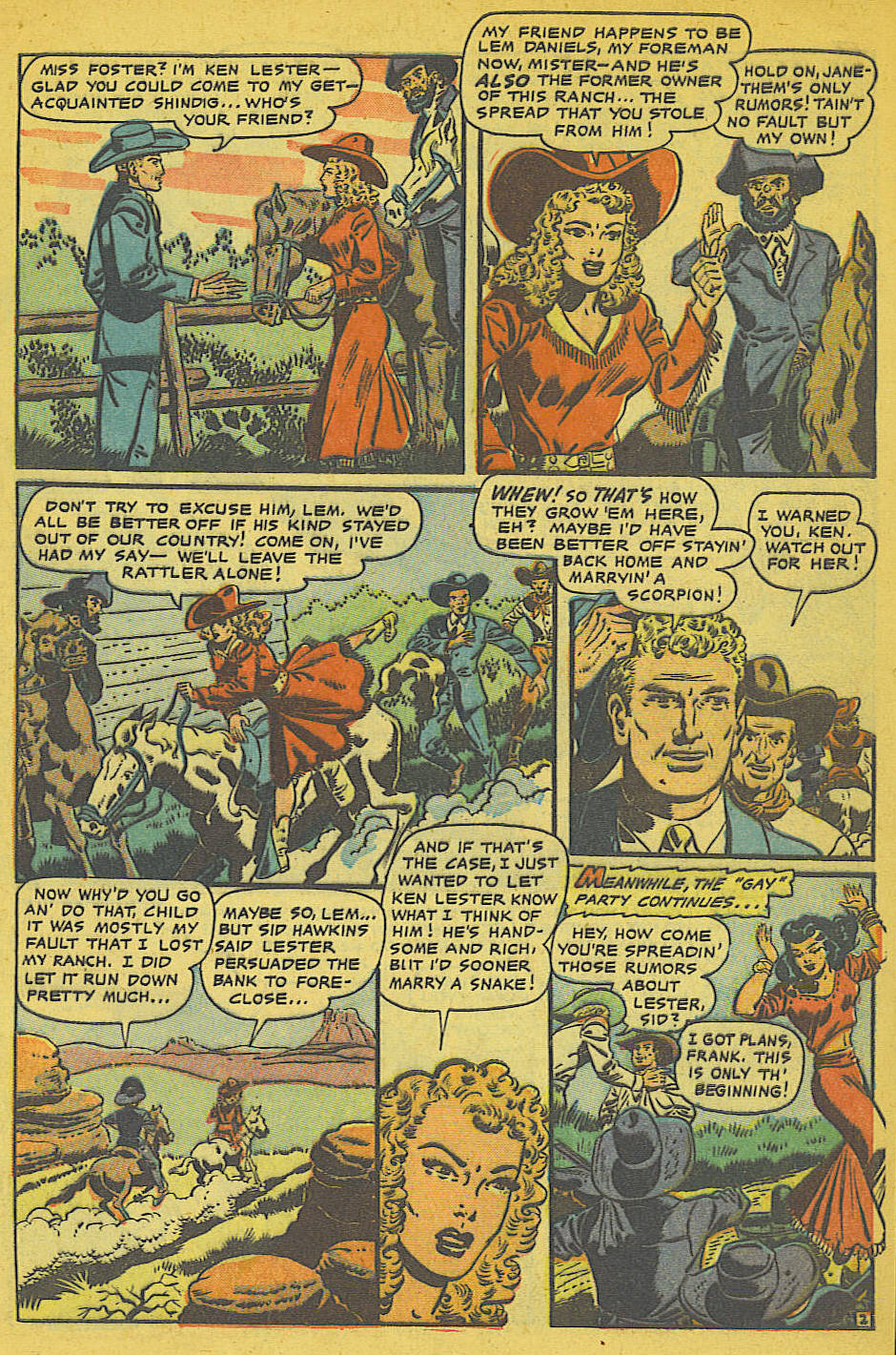 Read online Cowgirl Romances (1950) comic -  Issue #8 - 3